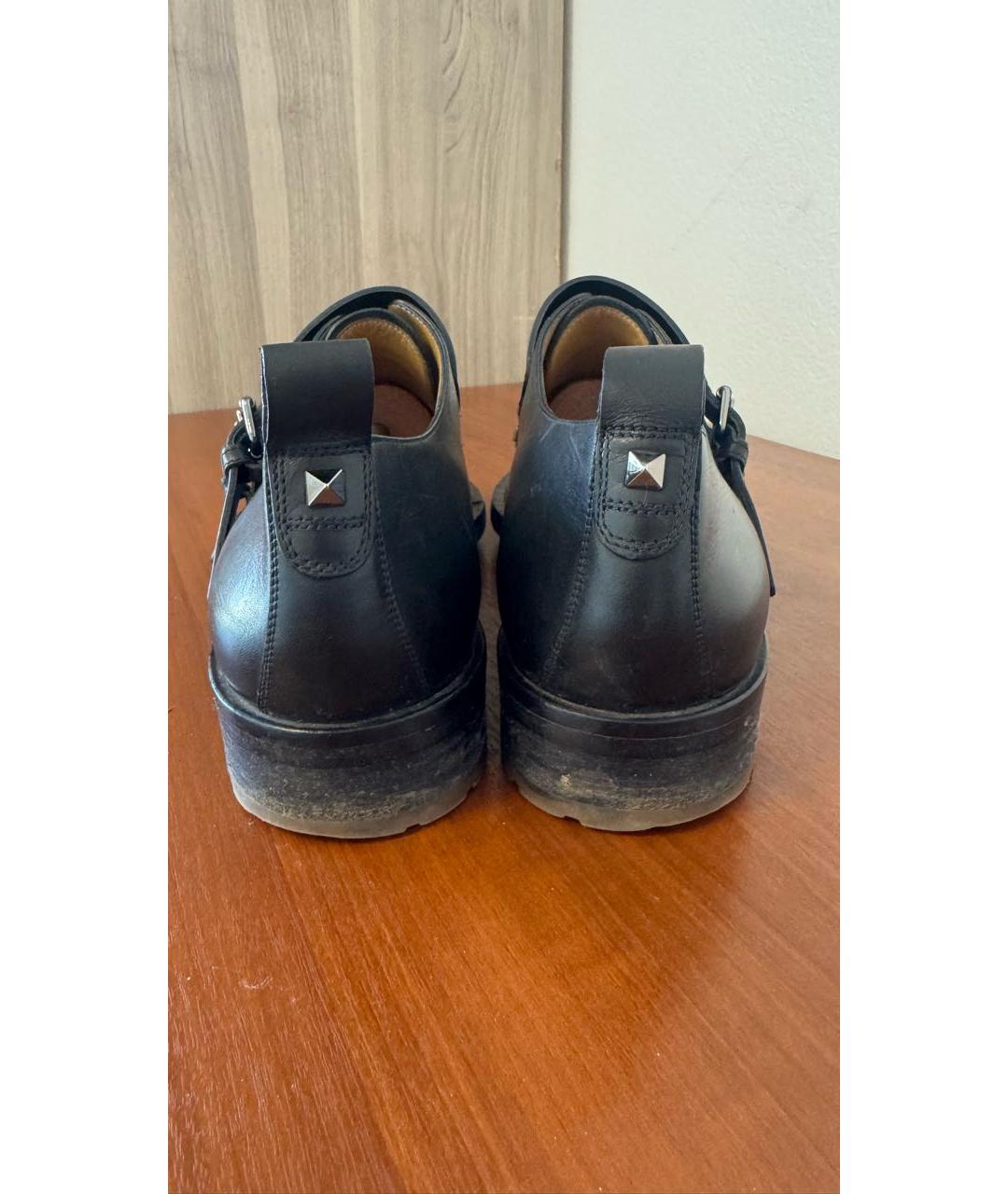 VALENTINO Черные кожаные туфли, фото 4