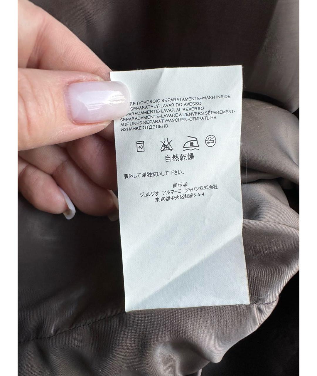 ARMANI JEANS Серое хлопковое повседневное платье, фото 6