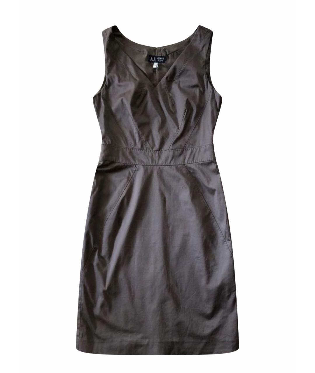 ARMANI JEANS Серое хлопковое повседневное платье, фото 1