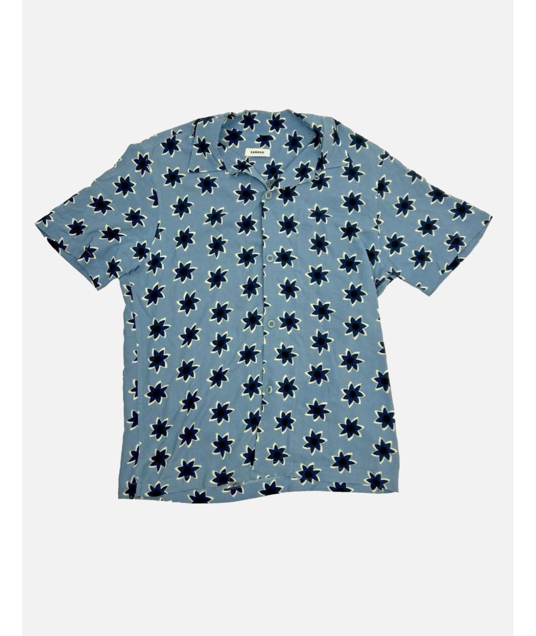 SANDRO Синяя кэжуал рубашка, фото 3