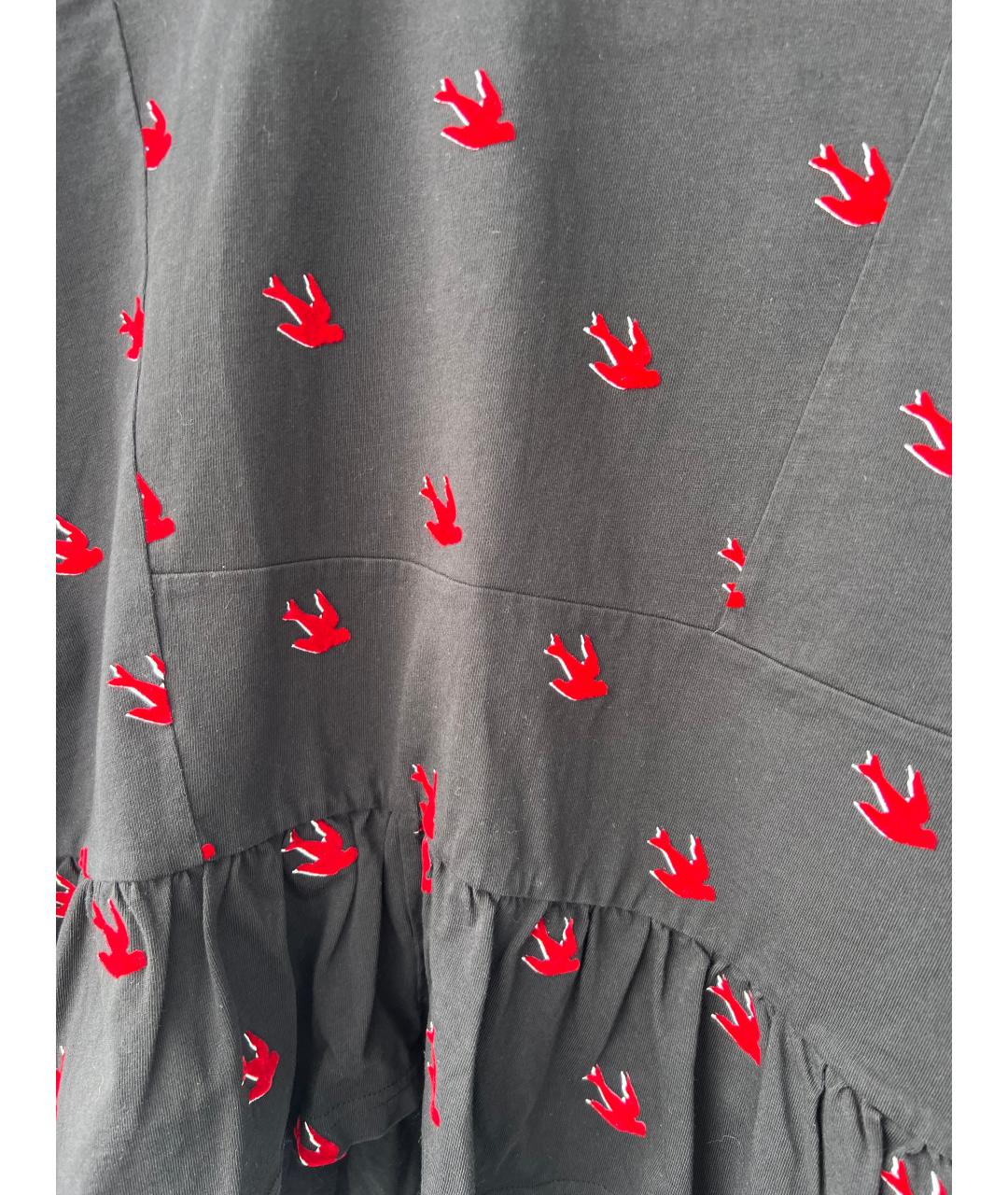 ALEXANDER MCQUEEN Черная хлопковая футболка, фото 6