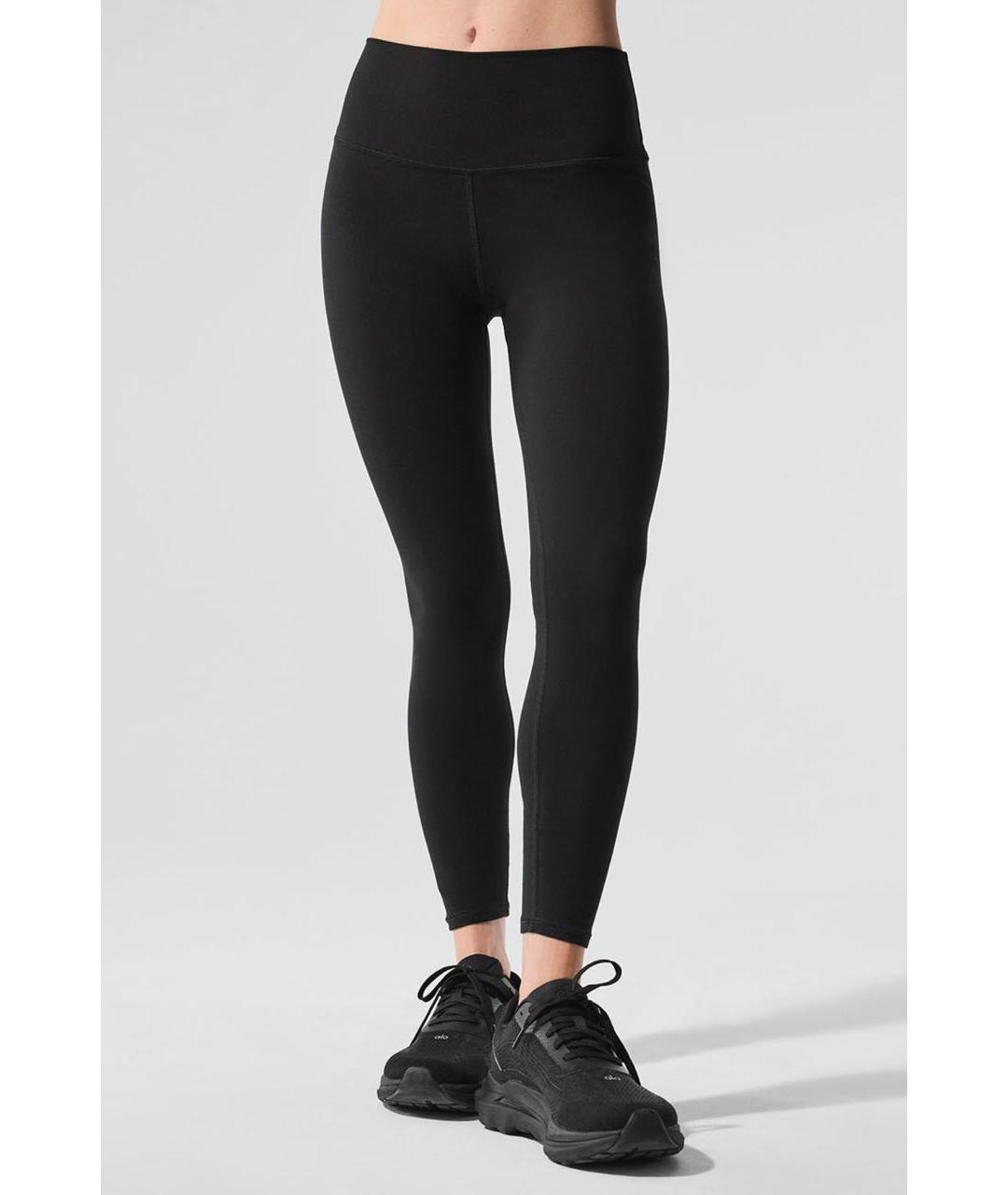 ALO YOGA Черные леггинсы и велосипедки, фото 4