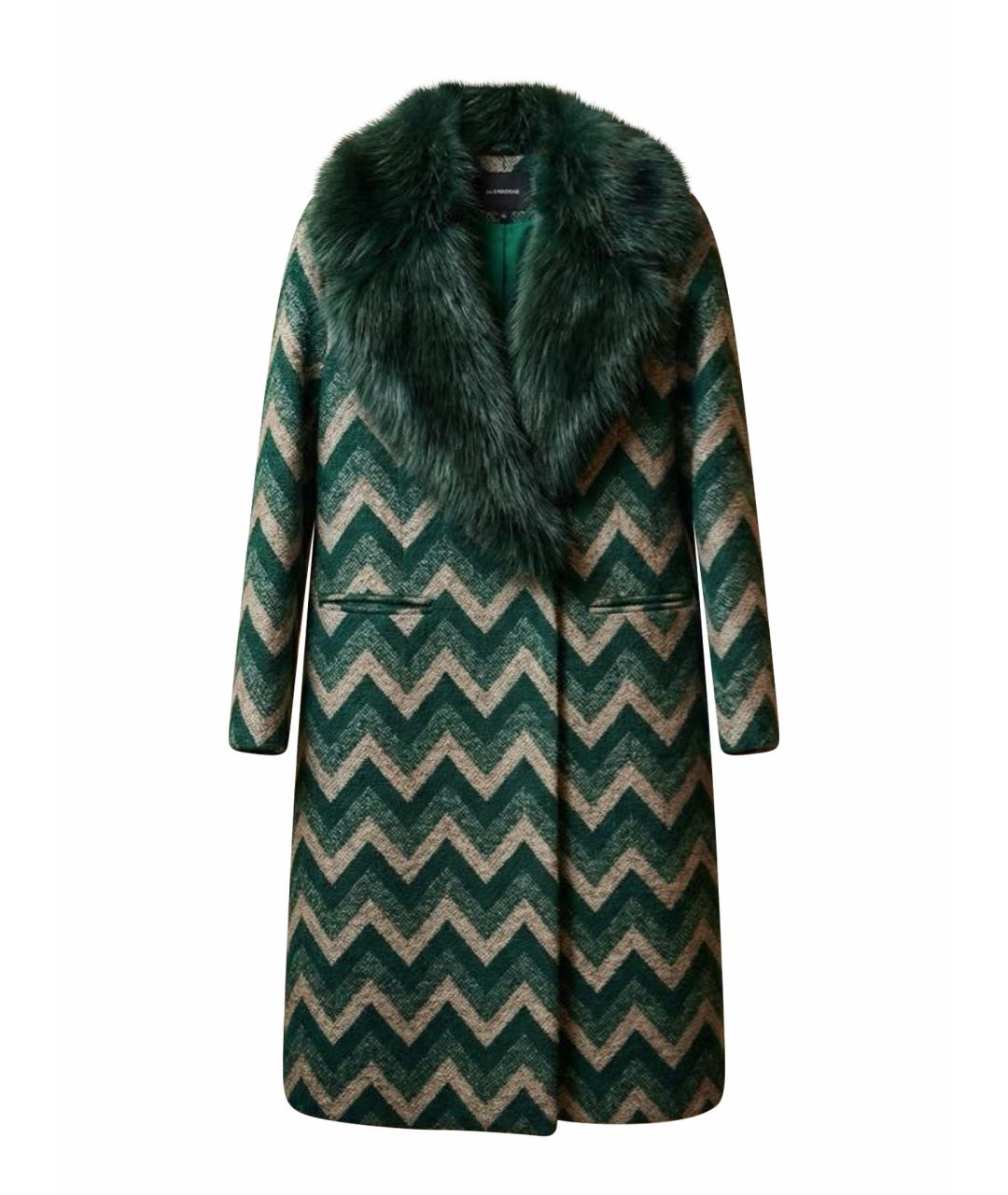 PINKO Зеленые пальто, фото 1