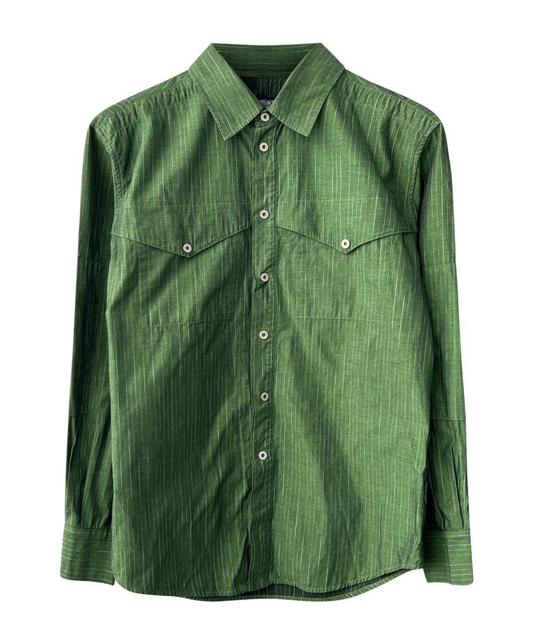 VERSACE Зеленая кэжуал рубашка, фото 1