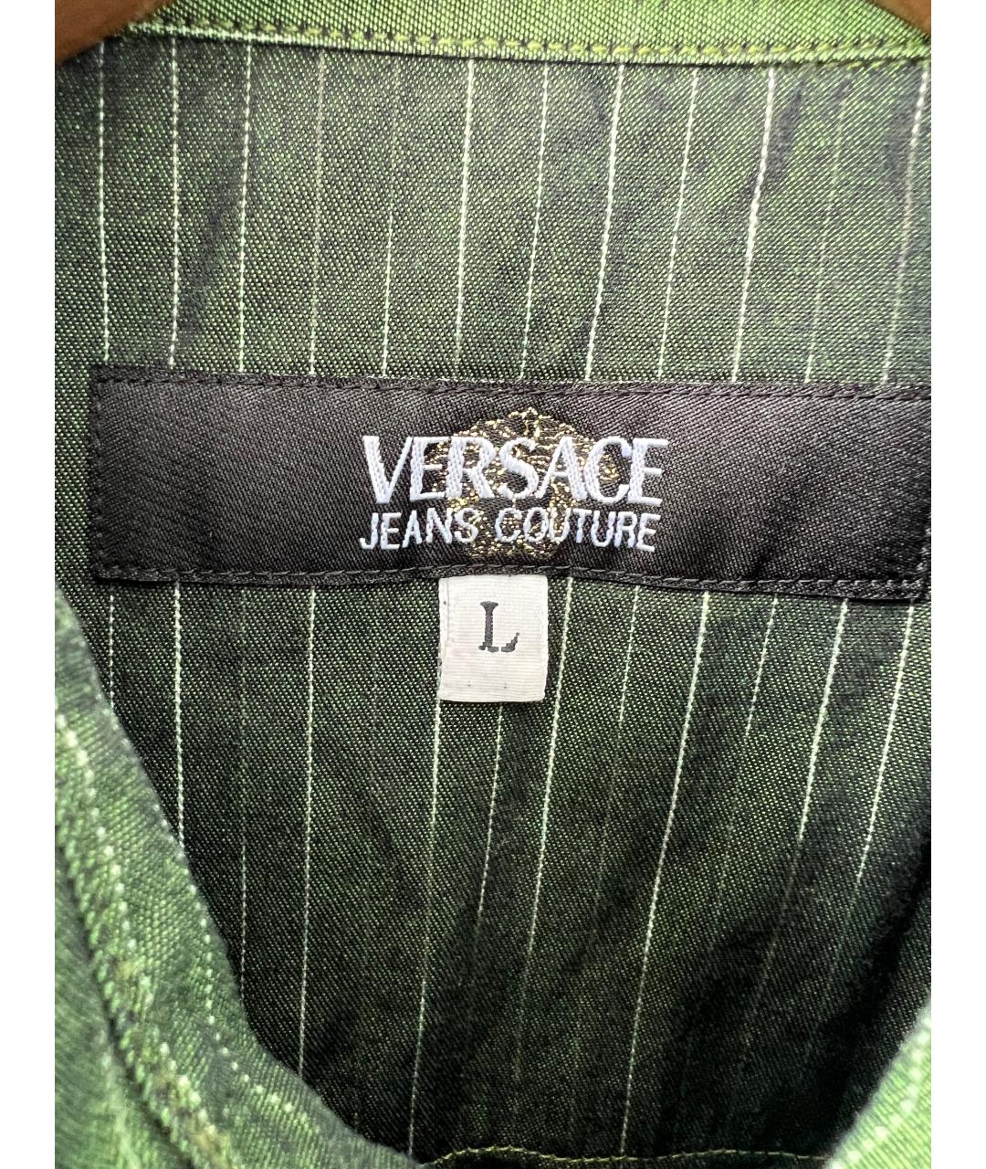 VERSACE Зеленая кэжуал рубашка, фото 4