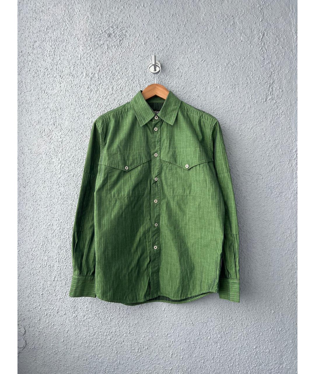 VERSACE Зеленая кэжуал рубашка, фото 7