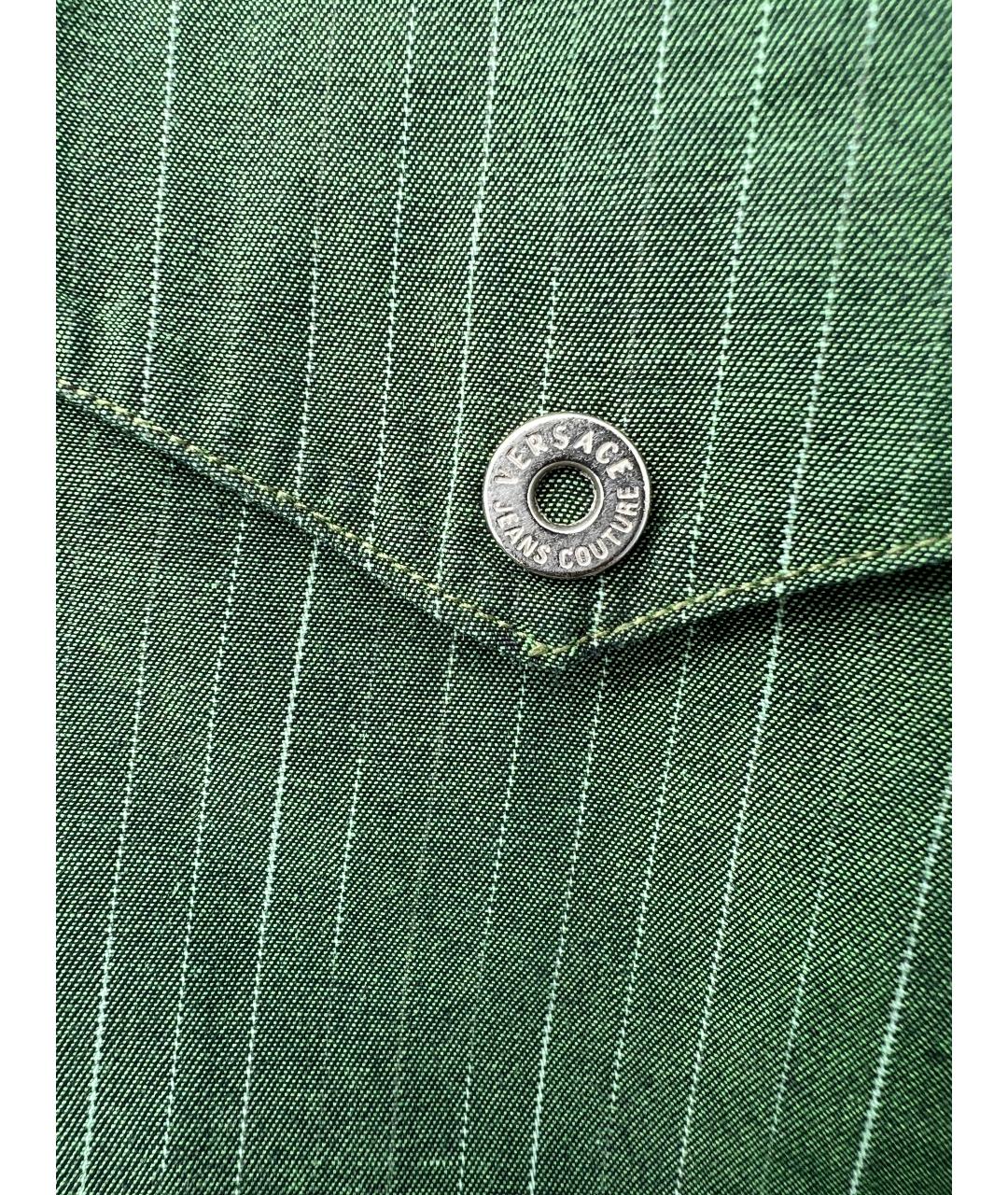 VERSACE Зеленая кэжуал рубашка, фото 2