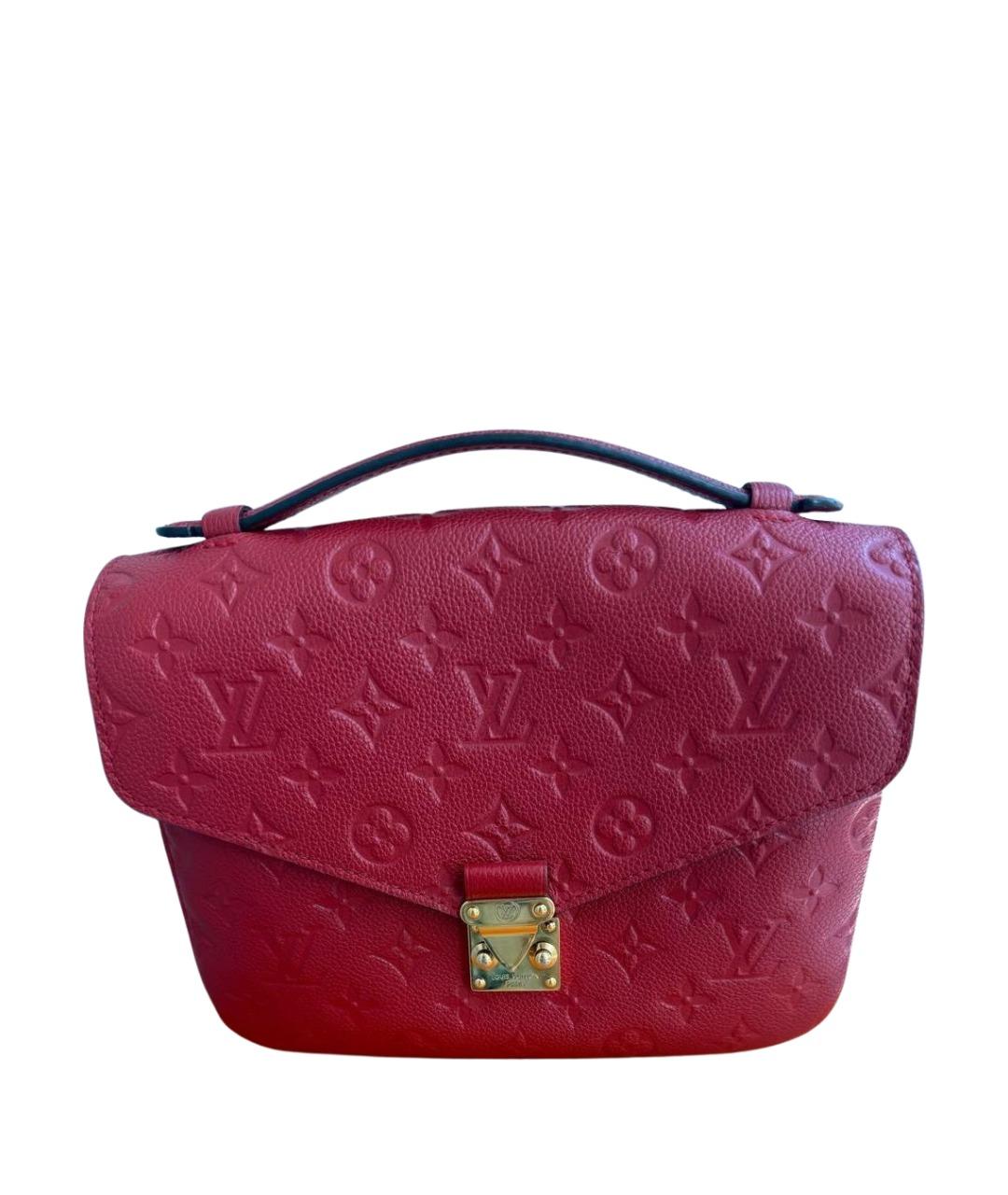 LOUIS VUITTON Красная кожаная сумка на плечо, фото 1