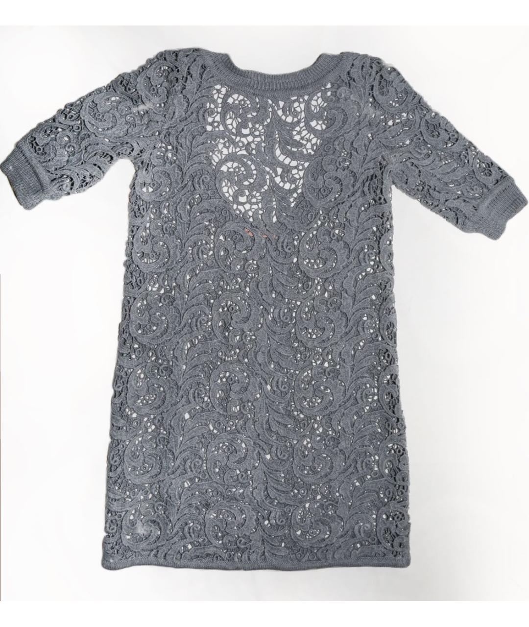 ERMANNO SCERVINO Антрацитовое шерстяное платье, фото 7