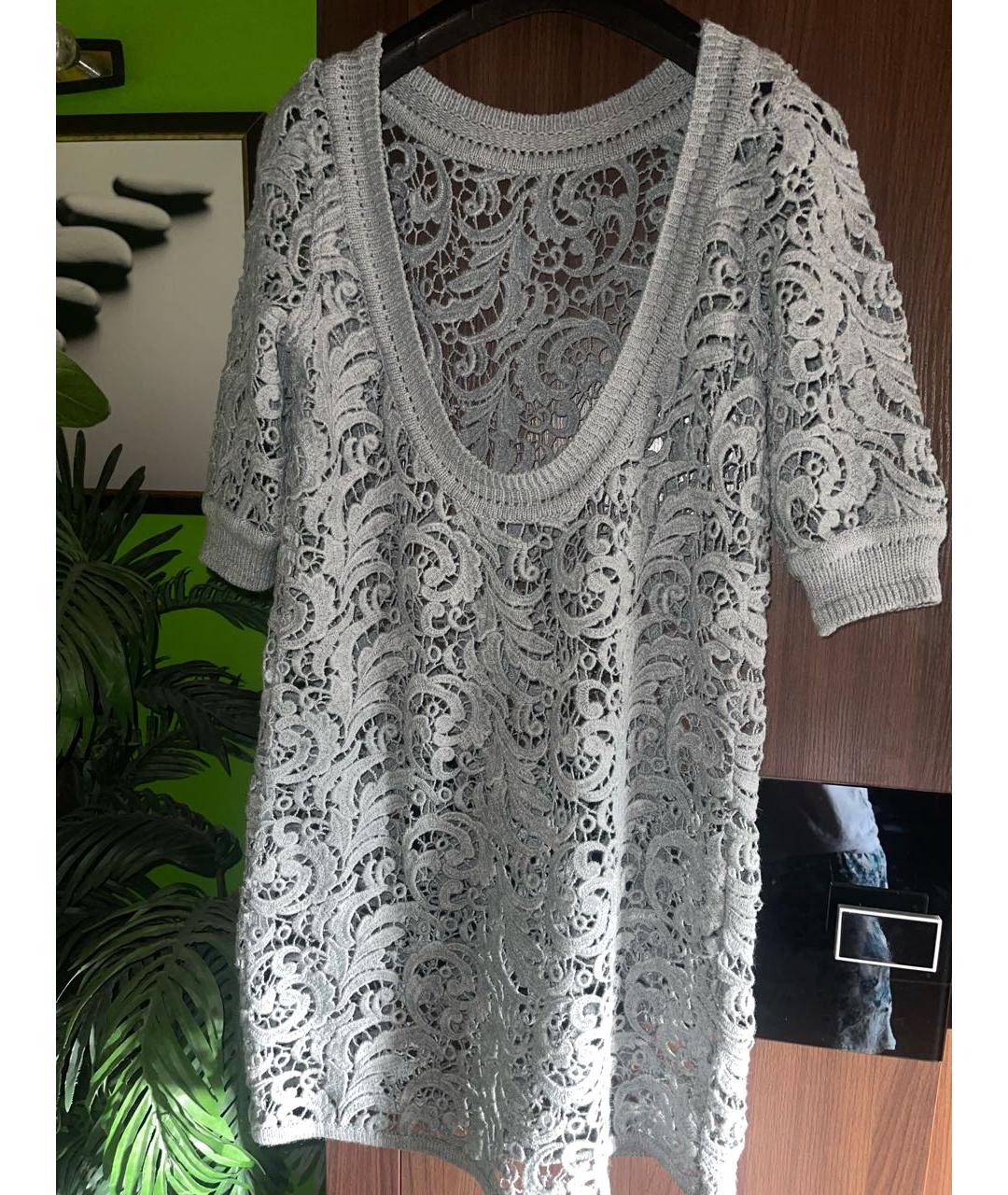 ERMANNO SCERVINO Антрацитовое шерстяное платье, фото 2