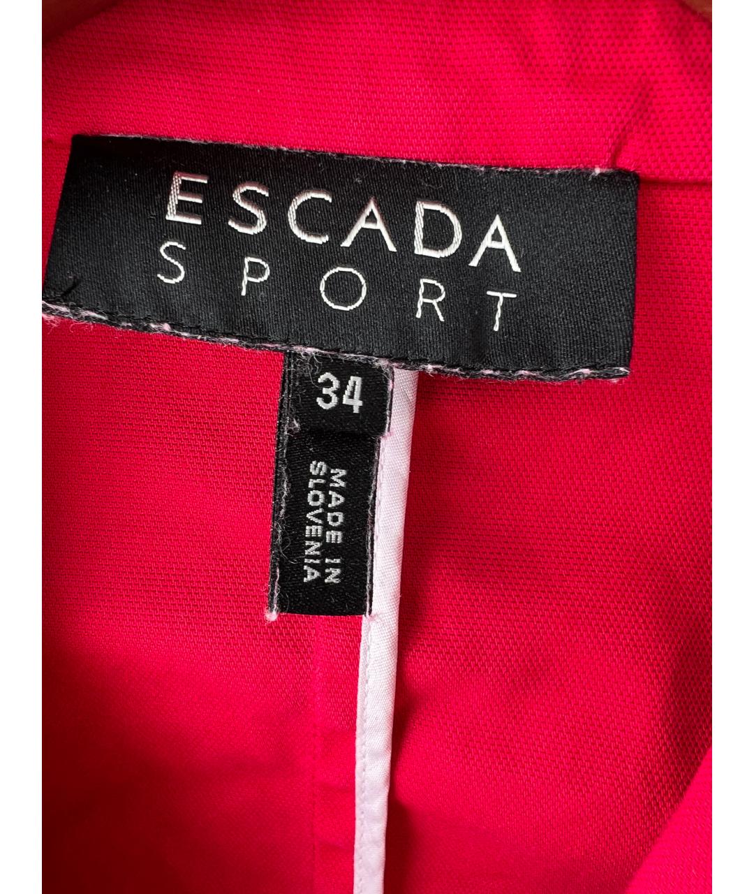 ESCADA Фуксия хлопковый жакет/пиджак, фото 3