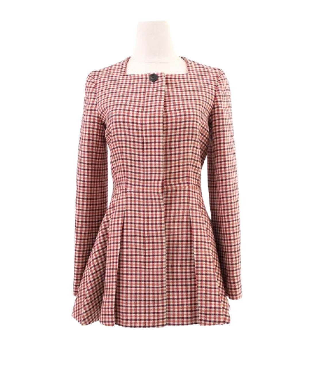 CHRISTIAN DIOR Бежевый шерстяной жакет/пиджак, фото 8