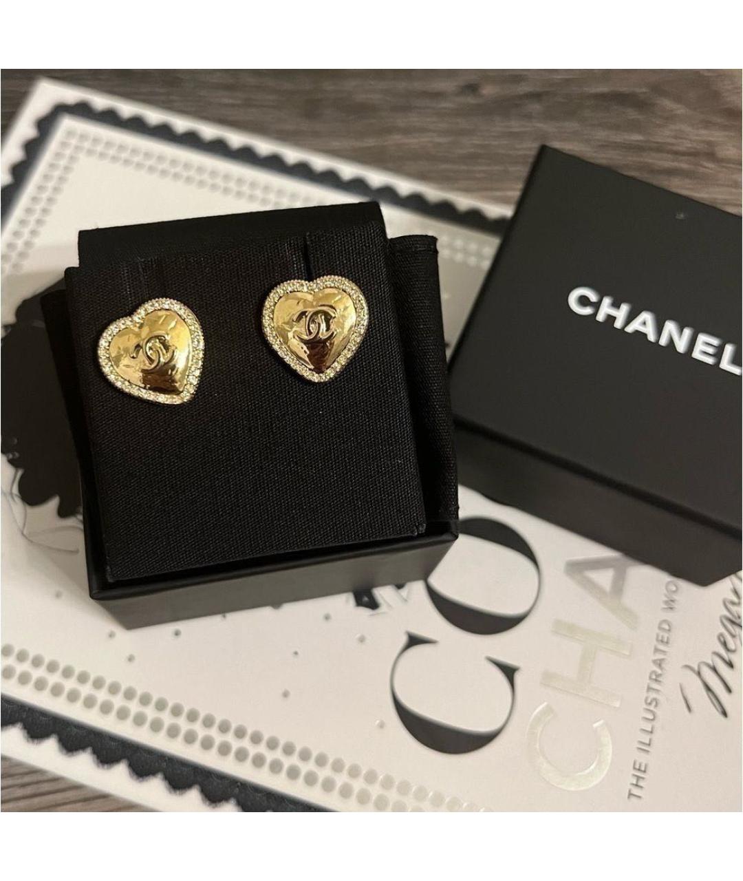 CHANEL Золотые серьги из желтого золота, фото 2