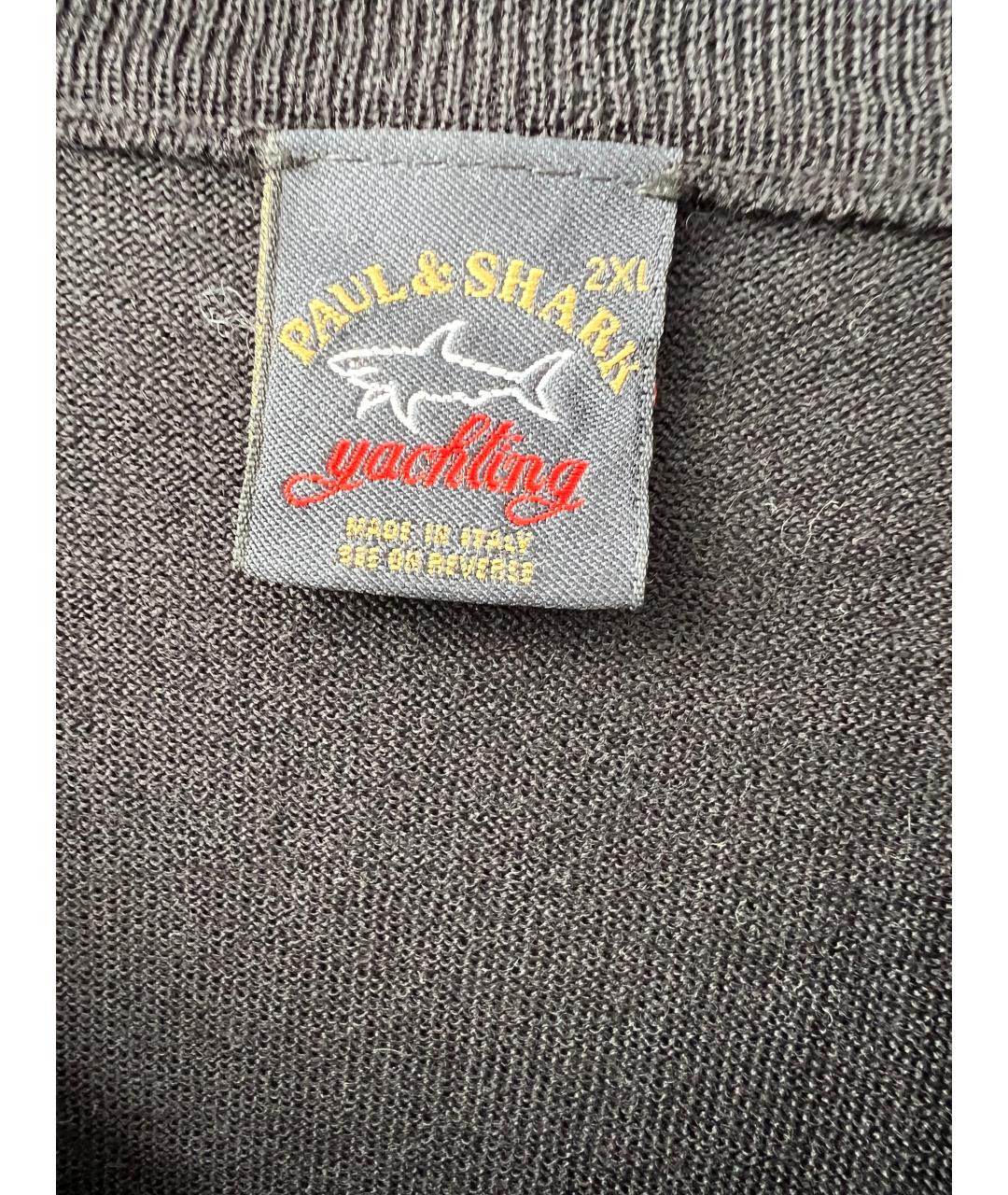 PAUL & SHARK Темно-синий шерстяной джемпер / свитер, фото 2