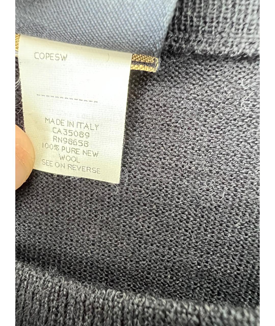 PAUL & SHARK Темно-синий шерстяной джемпер / свитер, фото 3