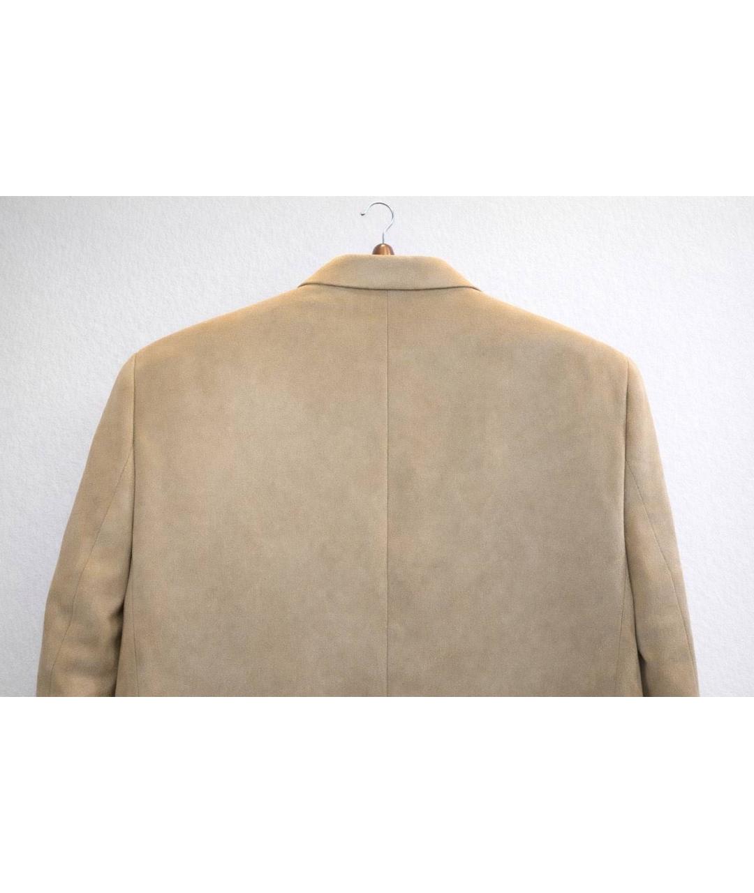 RALPH LAUREN Бежевый полиэстеровый пиджак, фото 3
