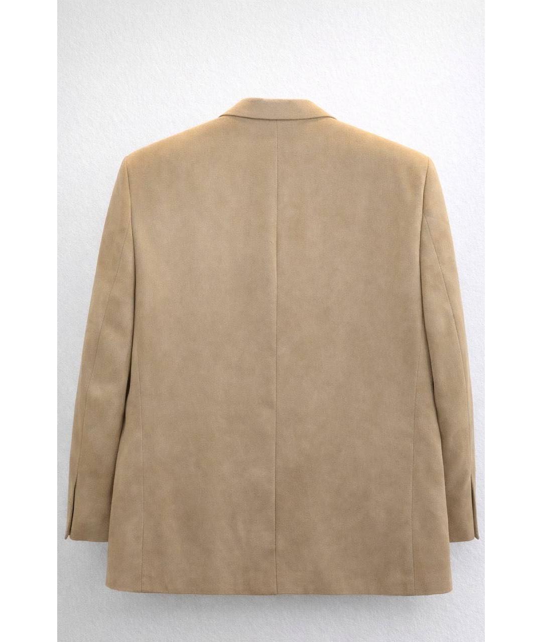 RALPH LAUREN Бежевый полиэстеровый пиджак, фото 2