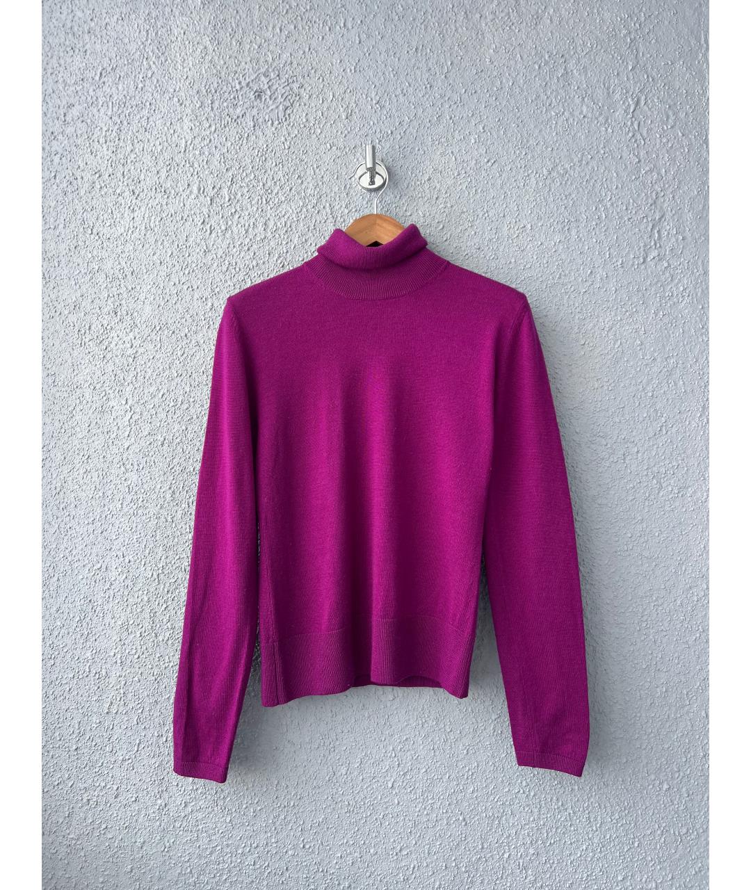 VERSACE Фуксия шерстяной джемпер / свитер, фото 5