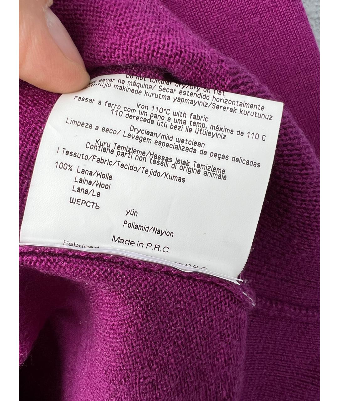 VERSACE Фуксия шерстяной джемпер / свитер, фото 4
