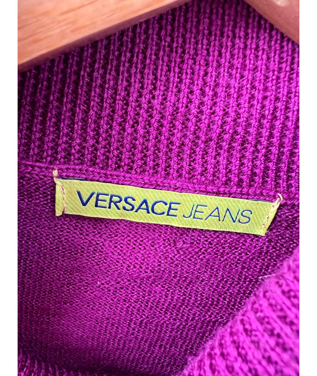 VERSACE Фуксия шерстяной джемпер / свитер, фото 2