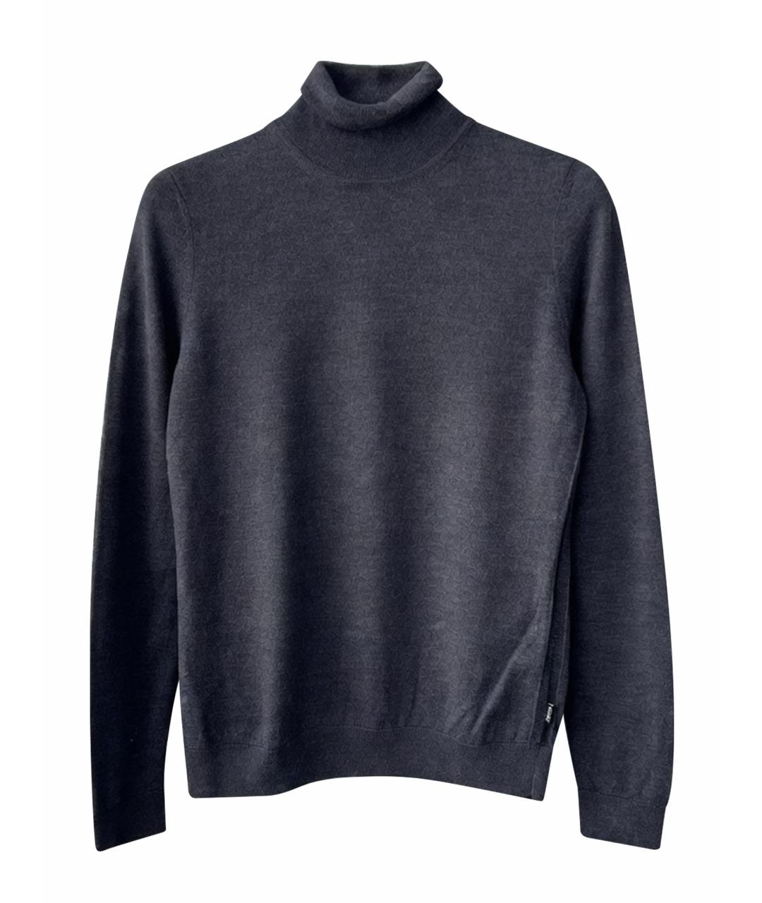 HUGO BOSS Серый шерстяной джемпер / свитер, фото 1