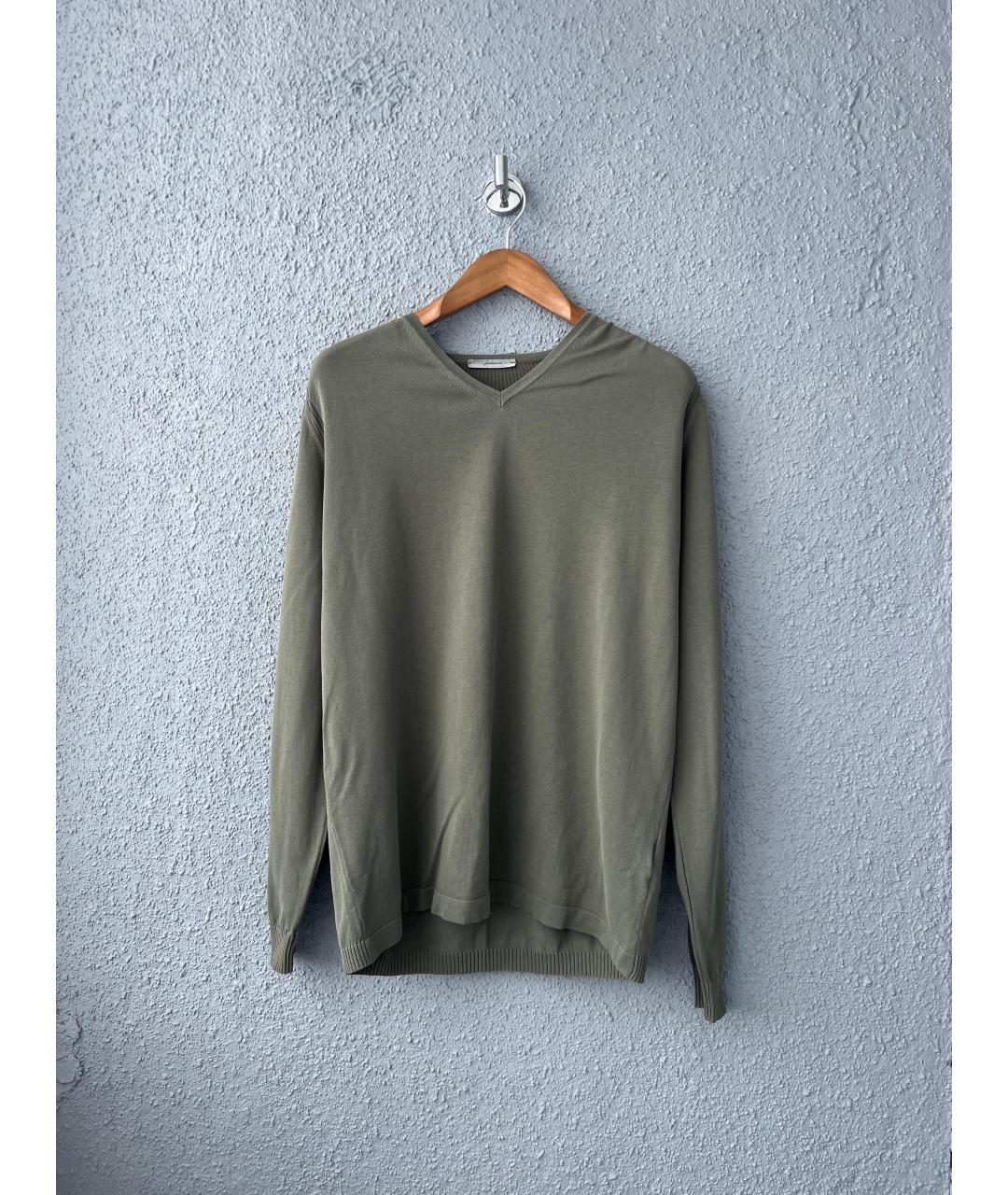 FALCONERI Серый хлопковый джемпер / свитер, фото 6