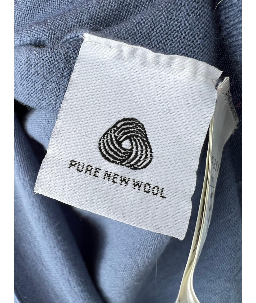 MAX MARA Голубой шерстяной джемпер / свитер, фото 3