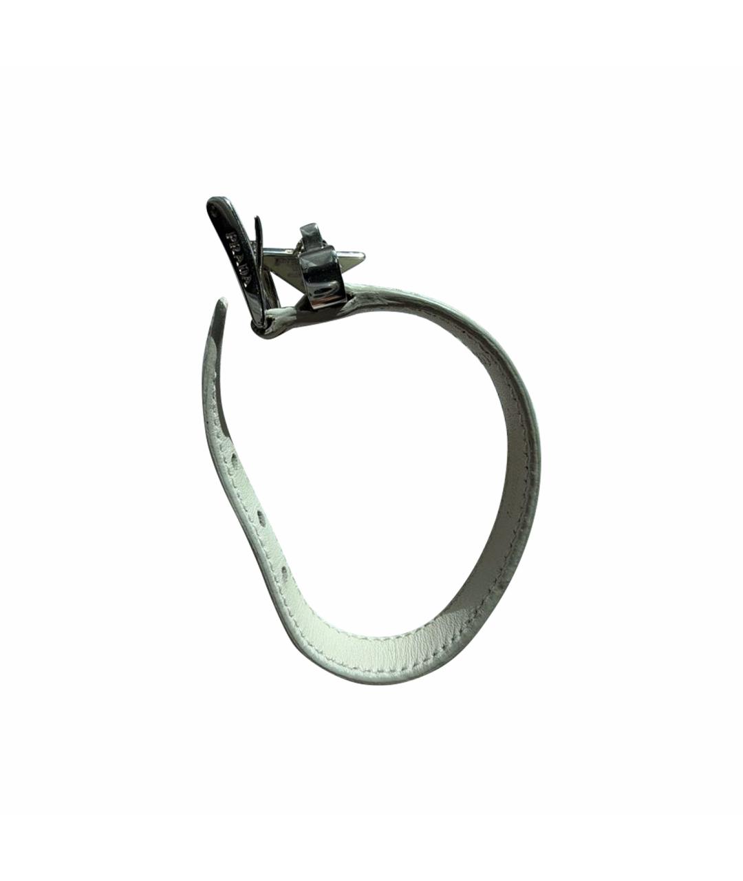 PRADA Бежевый кожаный браслет, фото 1