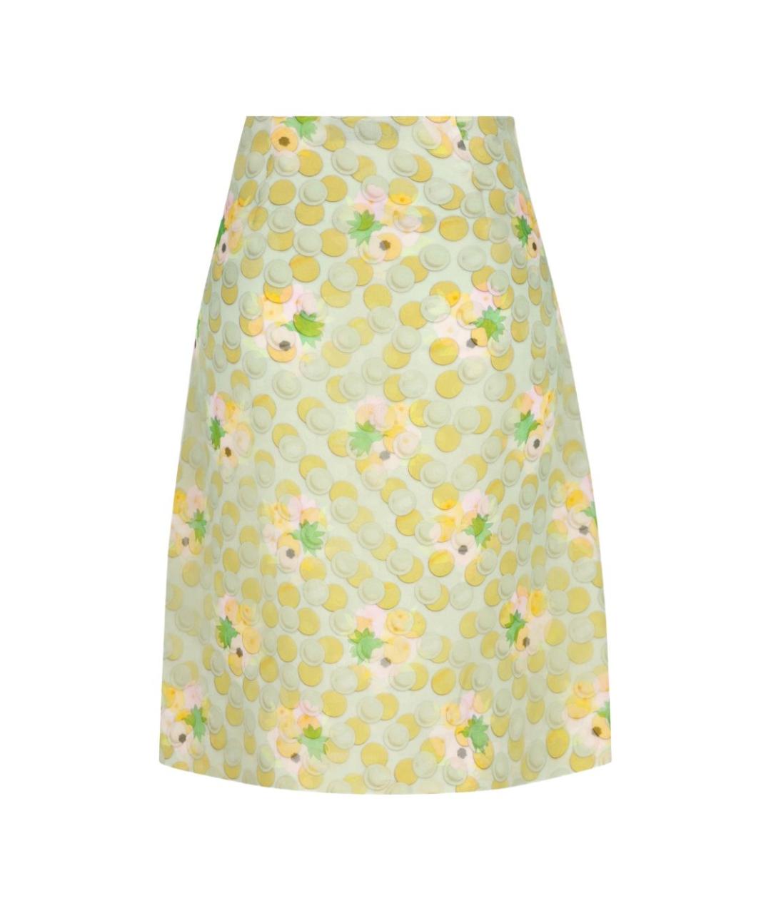 FENDI Зеленые шелковые шорты, фото 3