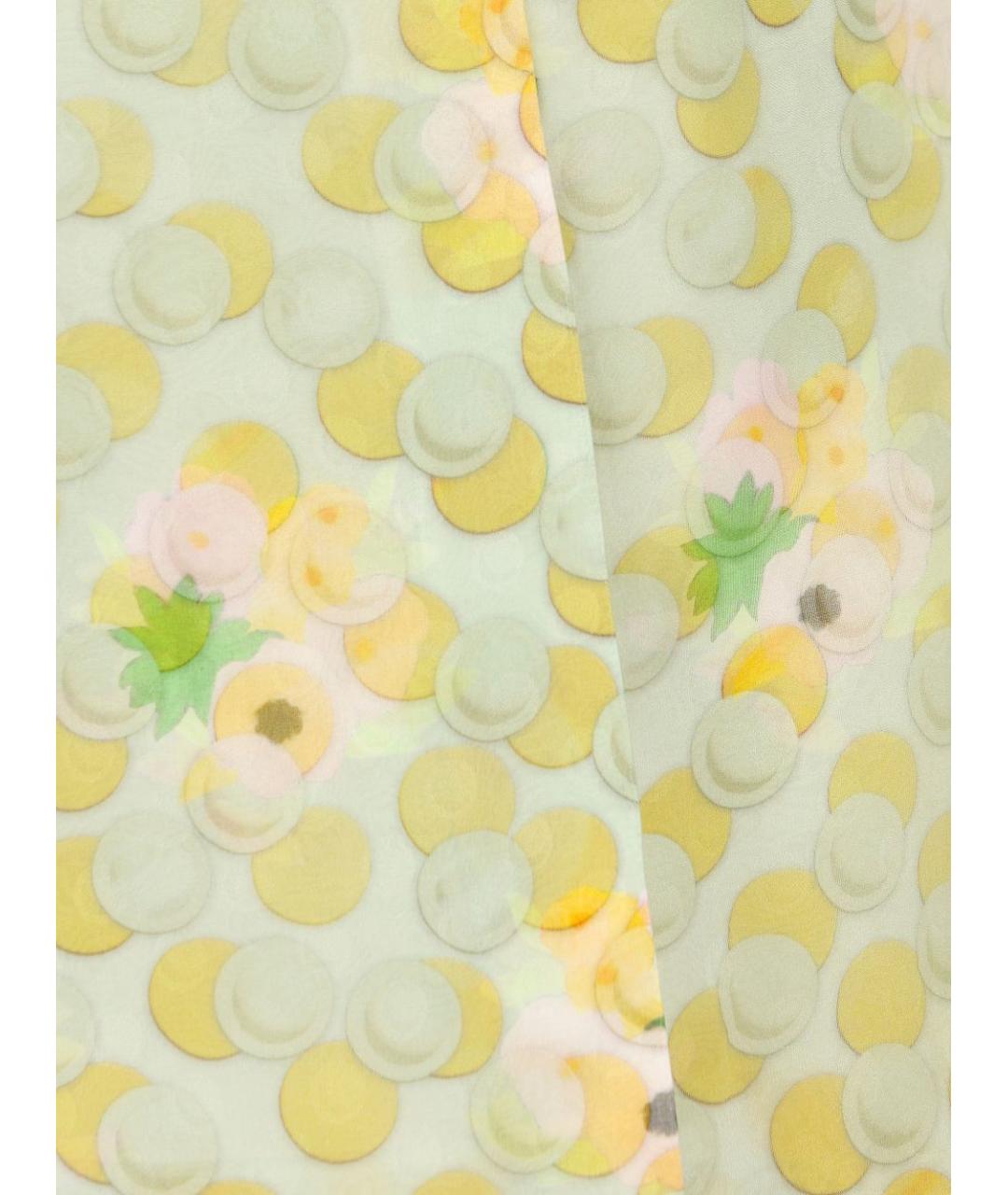 FENDI Зеленые шелковые шорты, фото 4