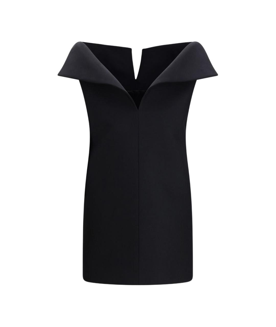BALENCIAGA Черное полиэстеровое коктейльное платье, фото 1
