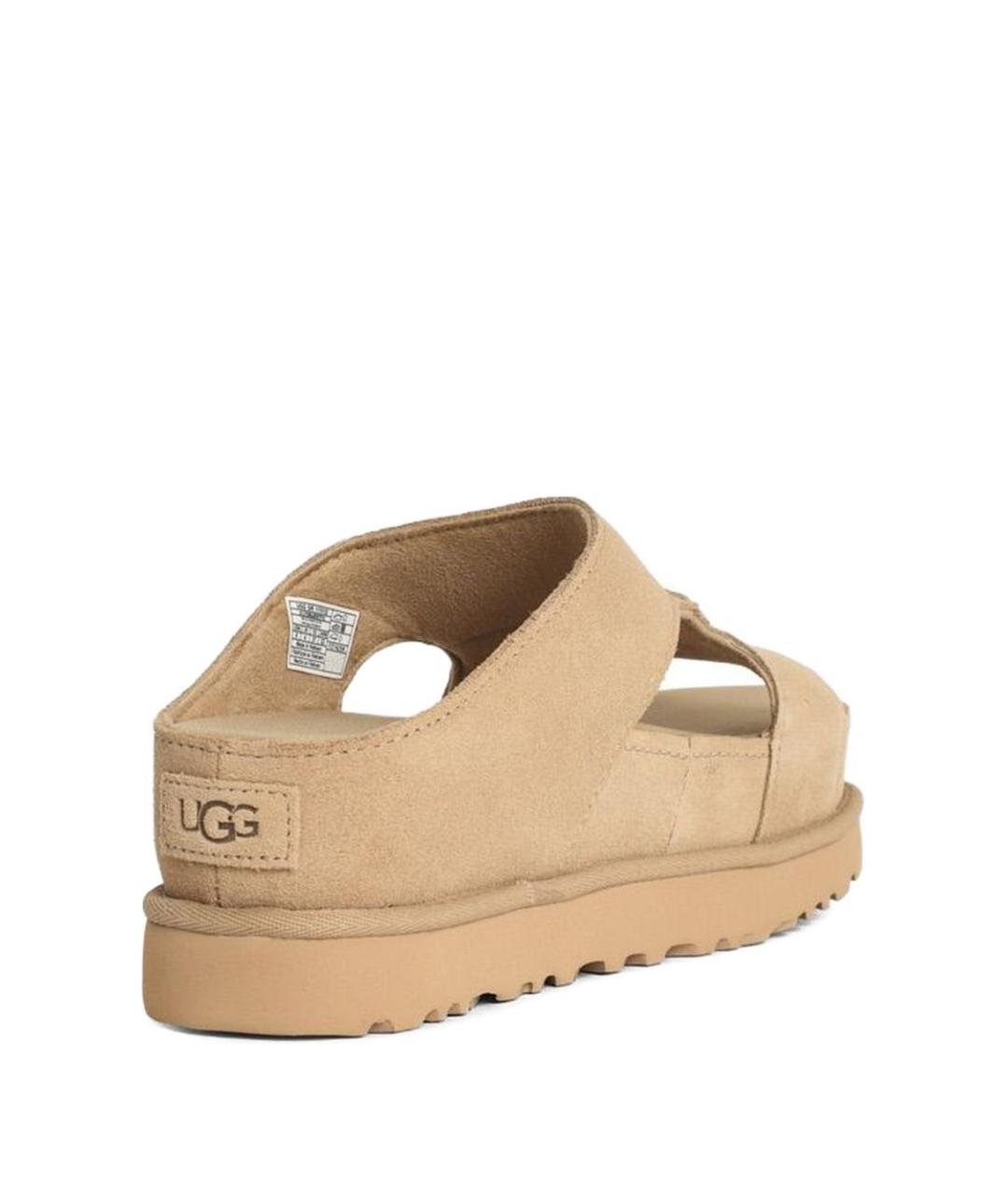 UGG AUSTRALIA Бежевые замшевые мюли, фото 2