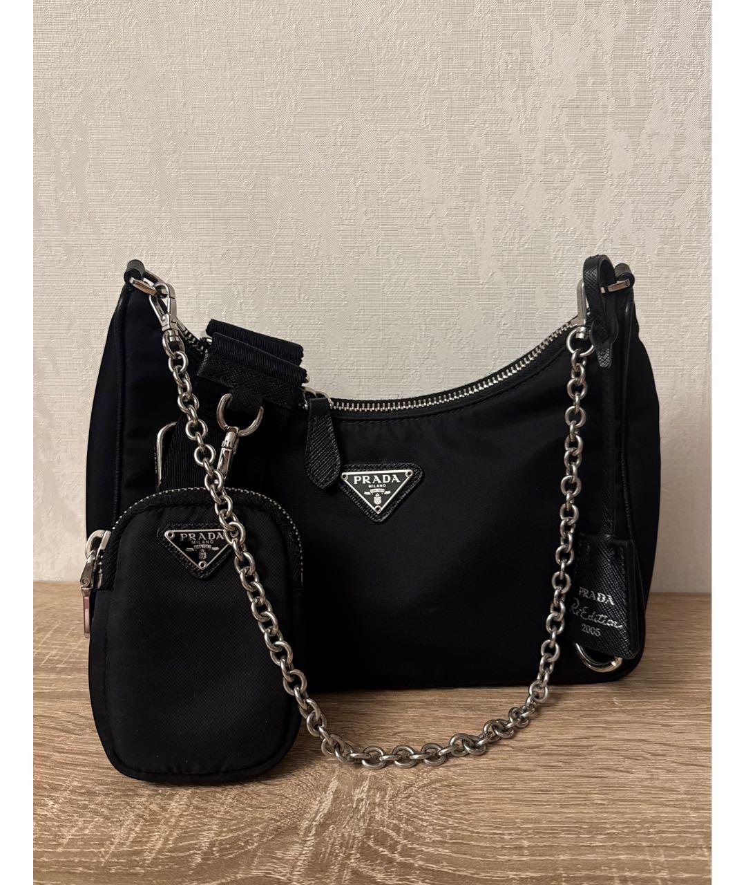 PRADA Черная сумка через плечо, фото 8