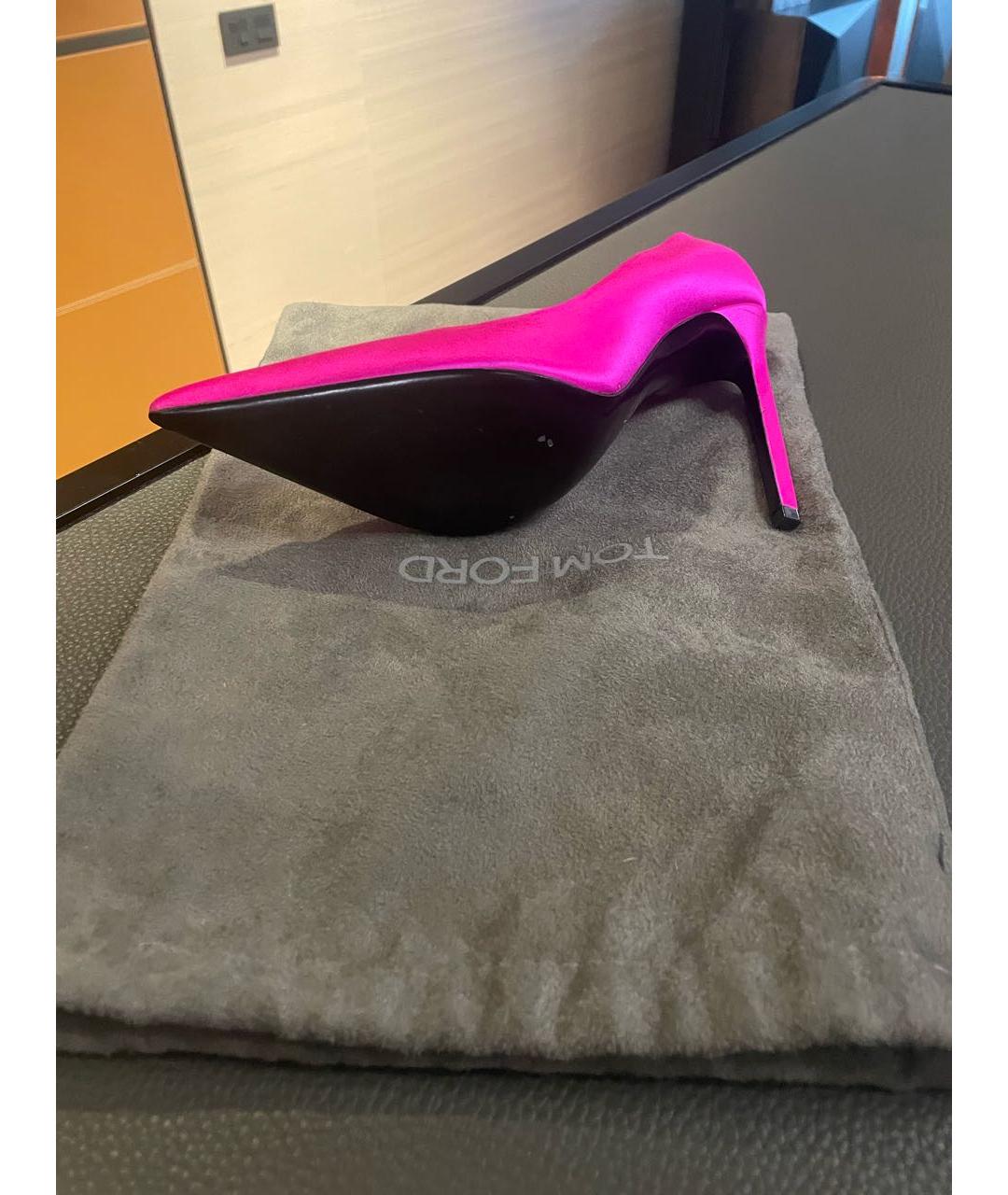 TOM FORD Фуксия текстильные туфли, фото 7