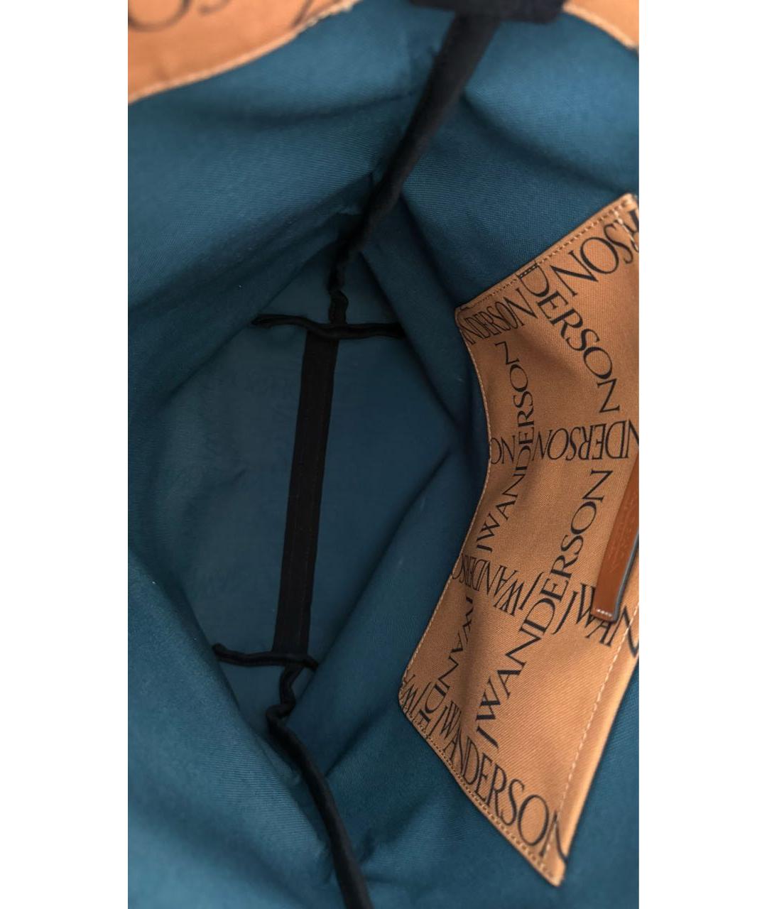 J.W.ANDERSON Коричневая тканевая сумка тоут, фото 3