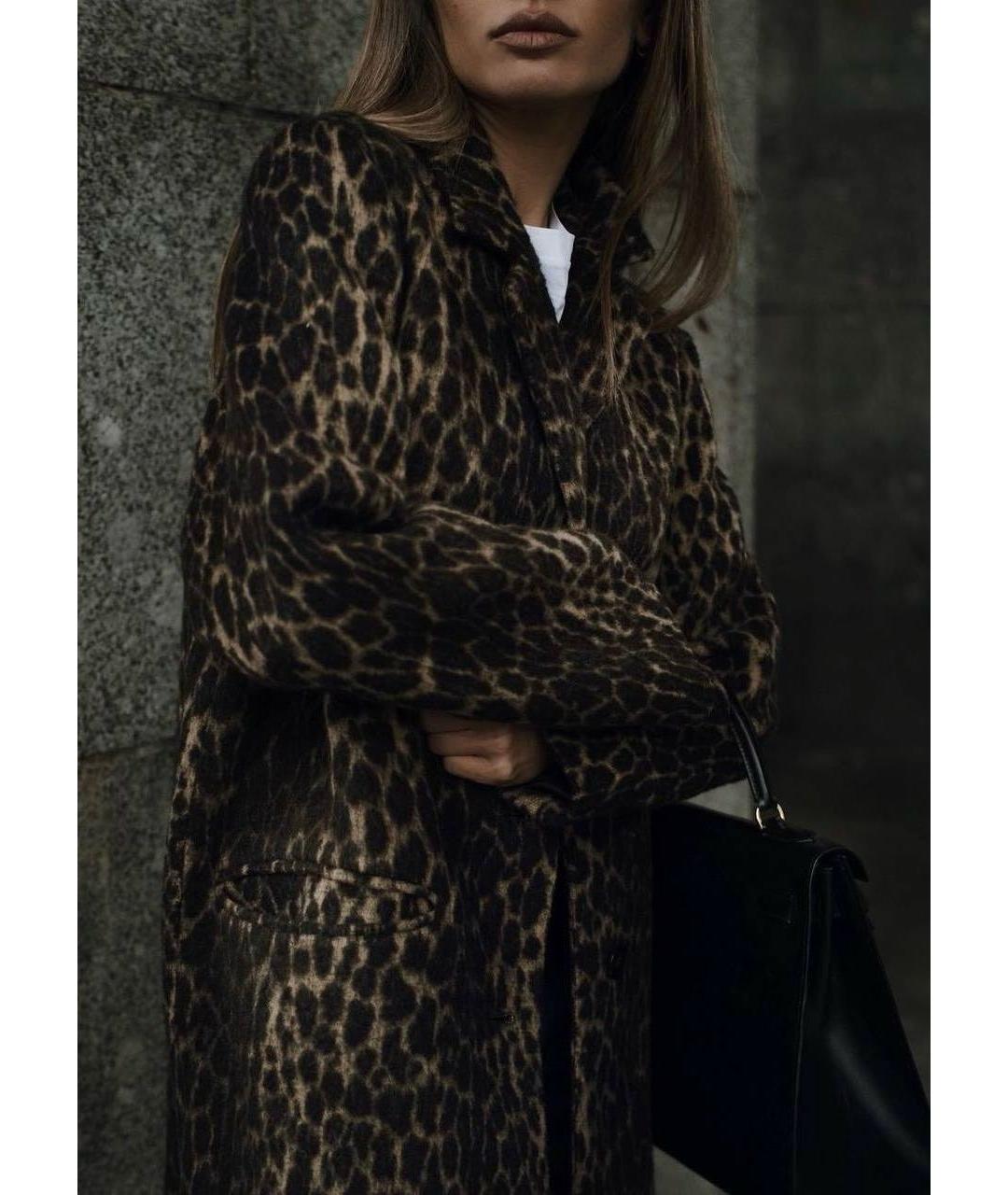 12 STOREEZ Коричневое шерстяное пальто, фото 5