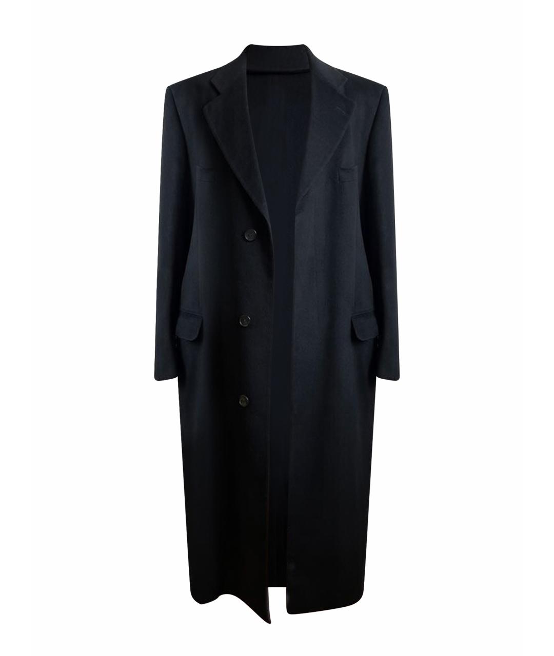 CERRUTI 1881 Черное кашемировое пальто, фото 1