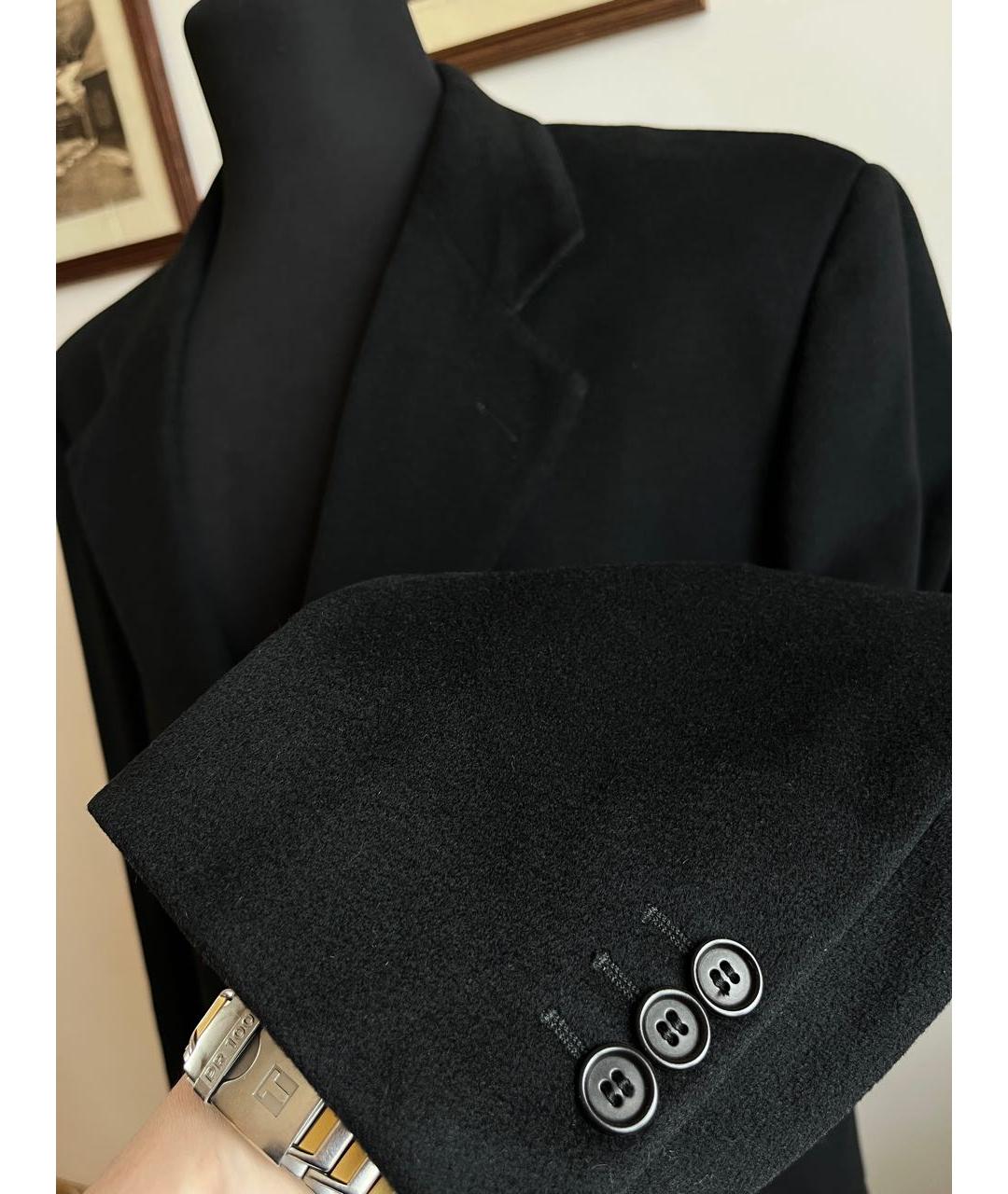 CERRUTI 1881 Черное кашемировое пальто, фото 7
