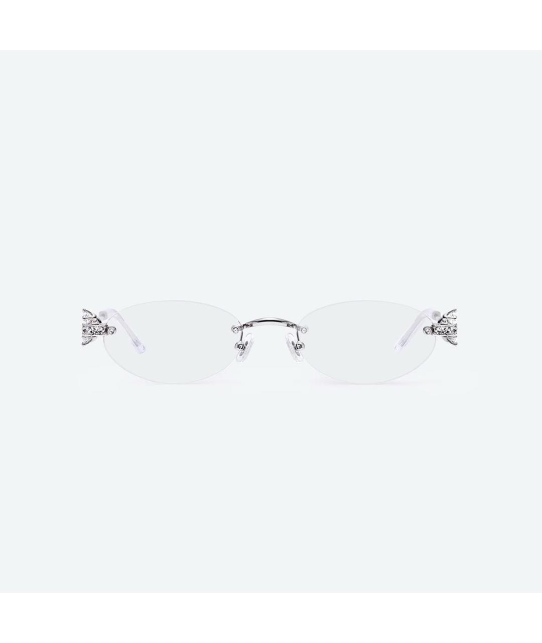 GENTLE MONSTER Серебряные металлические солнцезащитные очки, фото 6