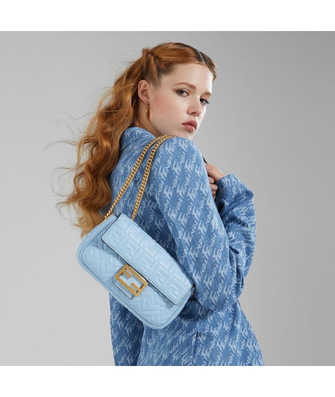 FENDI Кожаная сумка через плечо, фото 2