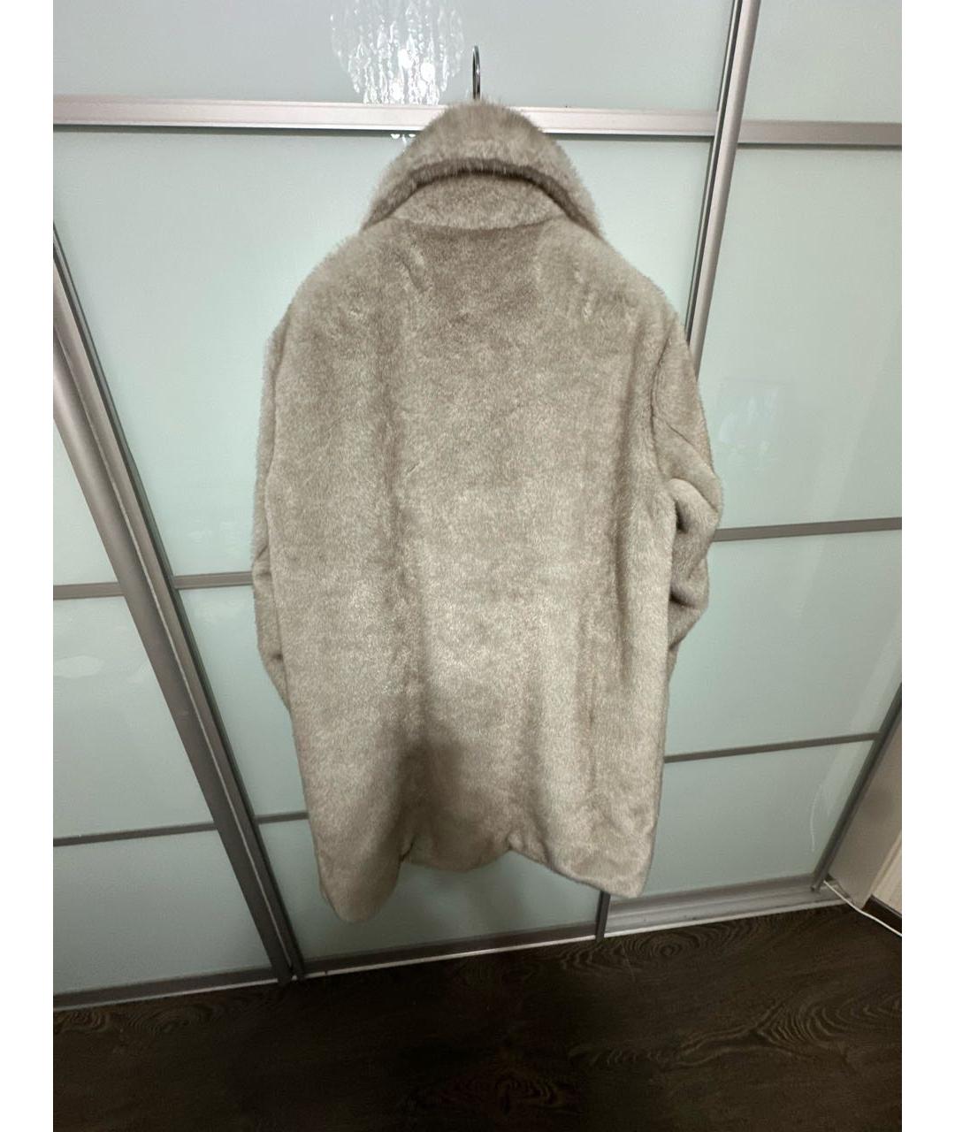 PHILIPP PLEIN Серая меховая шуба, фото 2