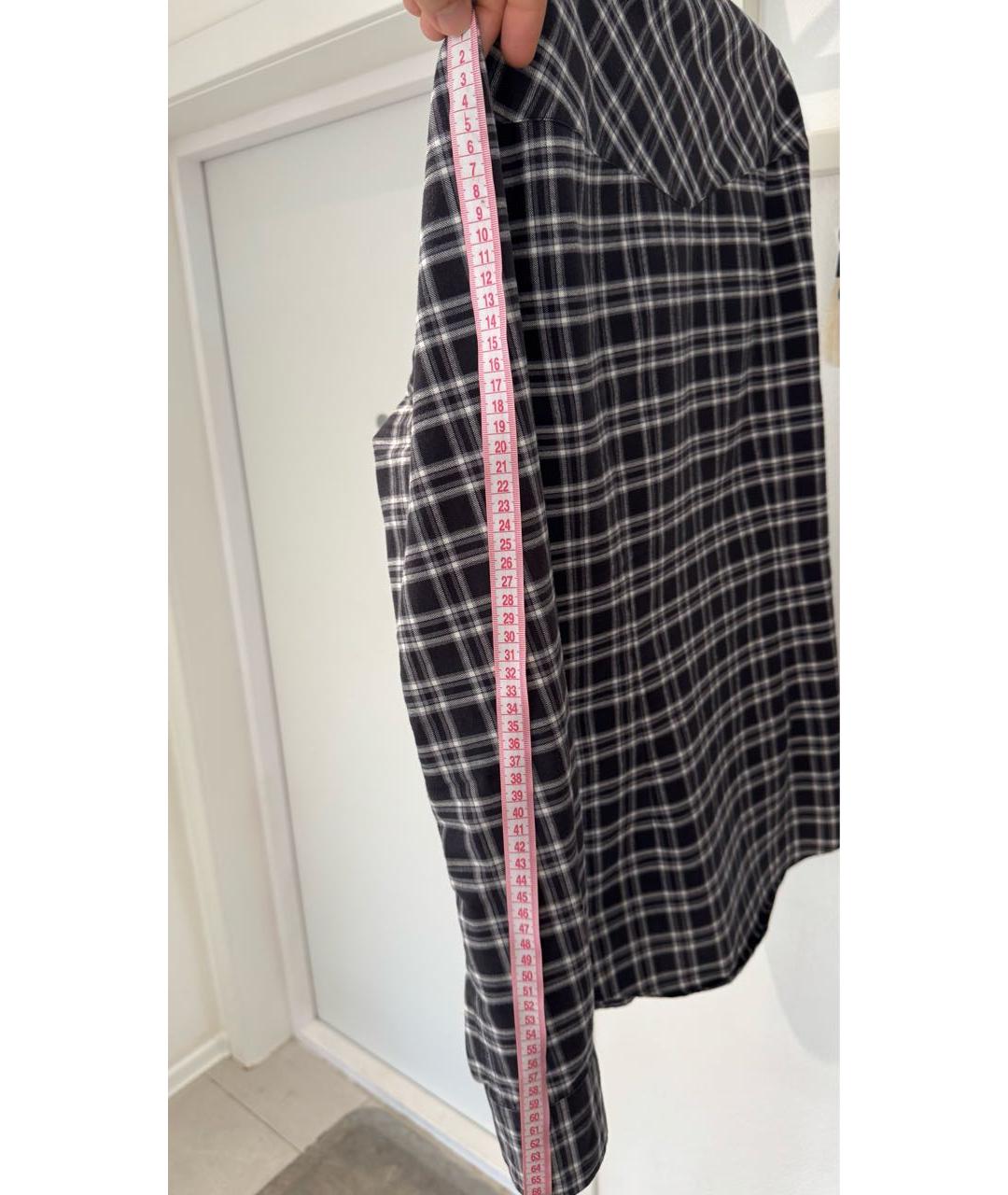 DOLCE&GABBANA Антрацитовая хлопковая кэжуал рубашка, фото 4