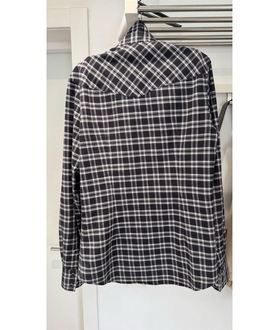 DOLCE&GABBANA Антрацитовая хлопковая кэжуал рубашка, фото 2