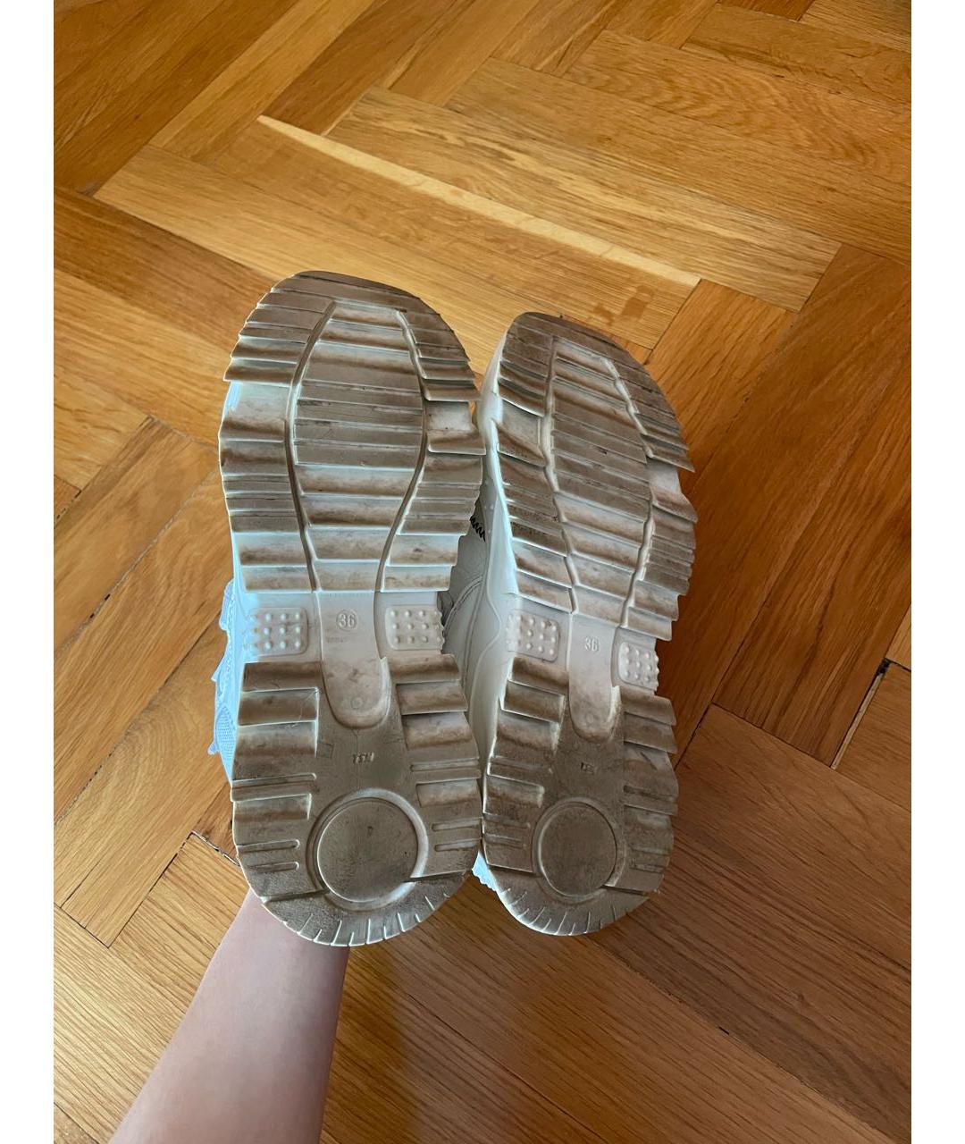 NO. 21 Белые кожаные кроссовки, фото 8