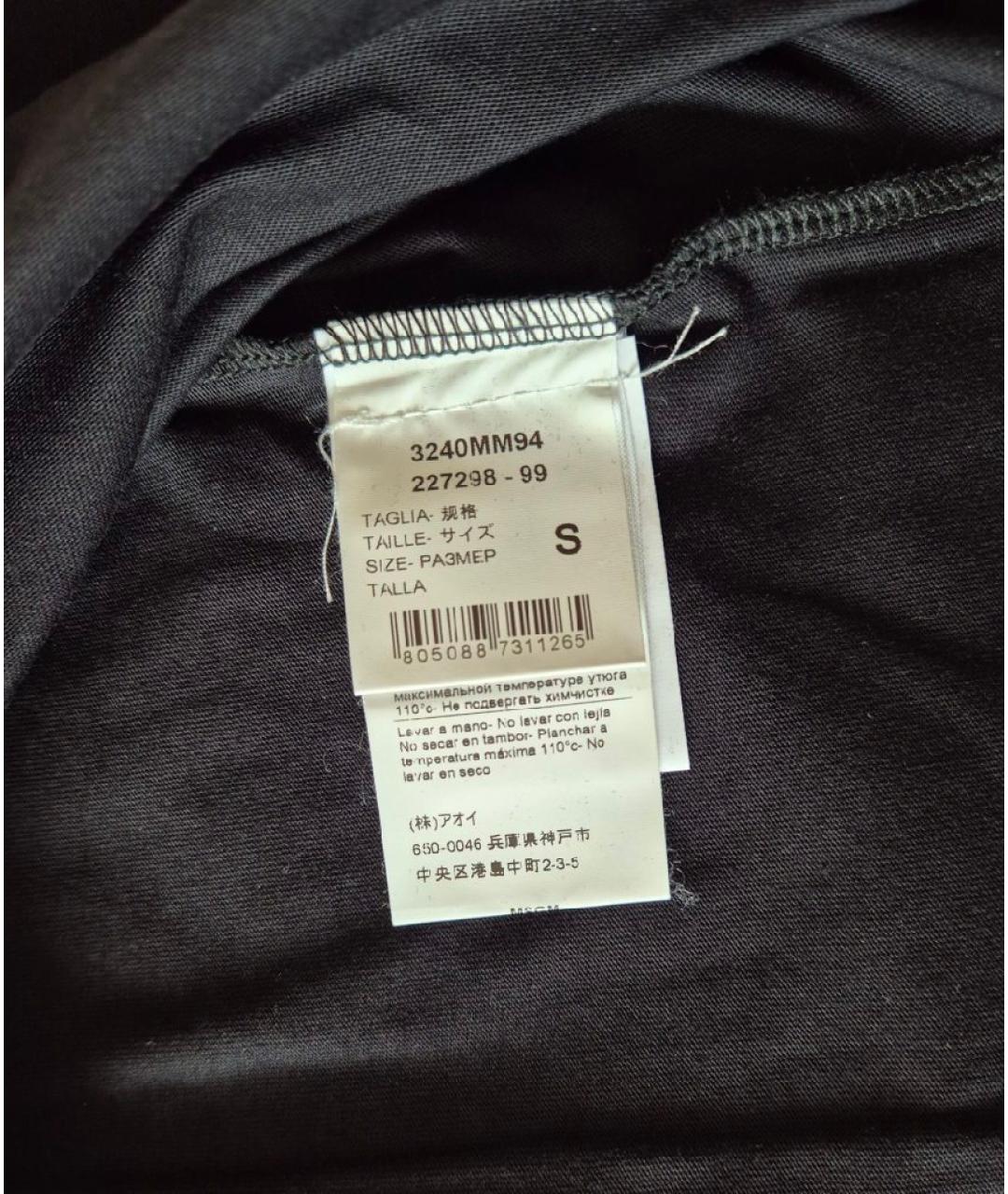 MSGM Черная хлопковая футболка, фото 7