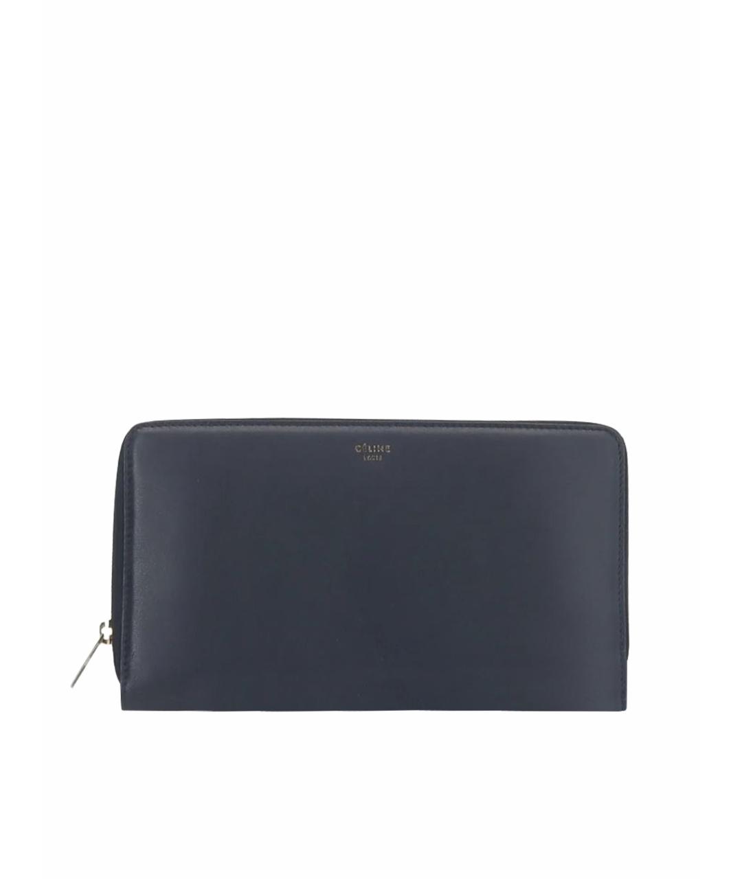 CELINE Черный кожаный кошелек, фото 1