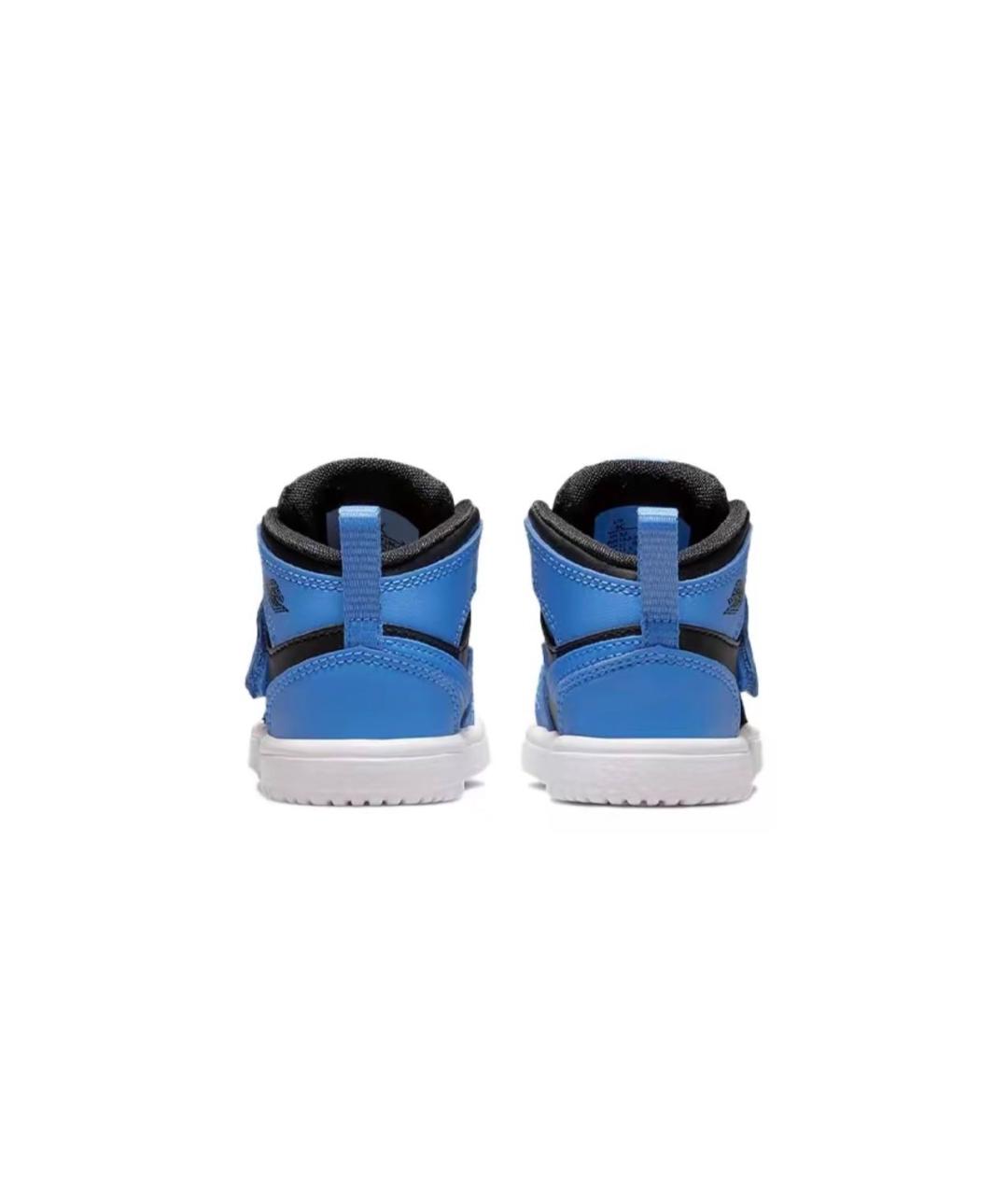 JORDAN Синие кожаные кеды, фото 4