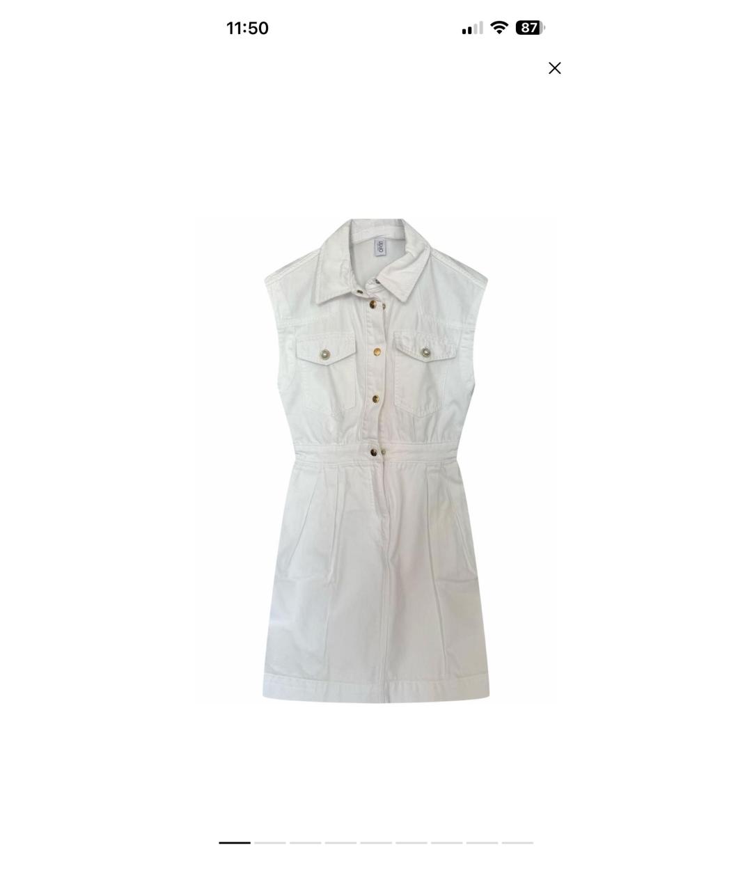 LIU JO Белое хлопковое платье, фото 9