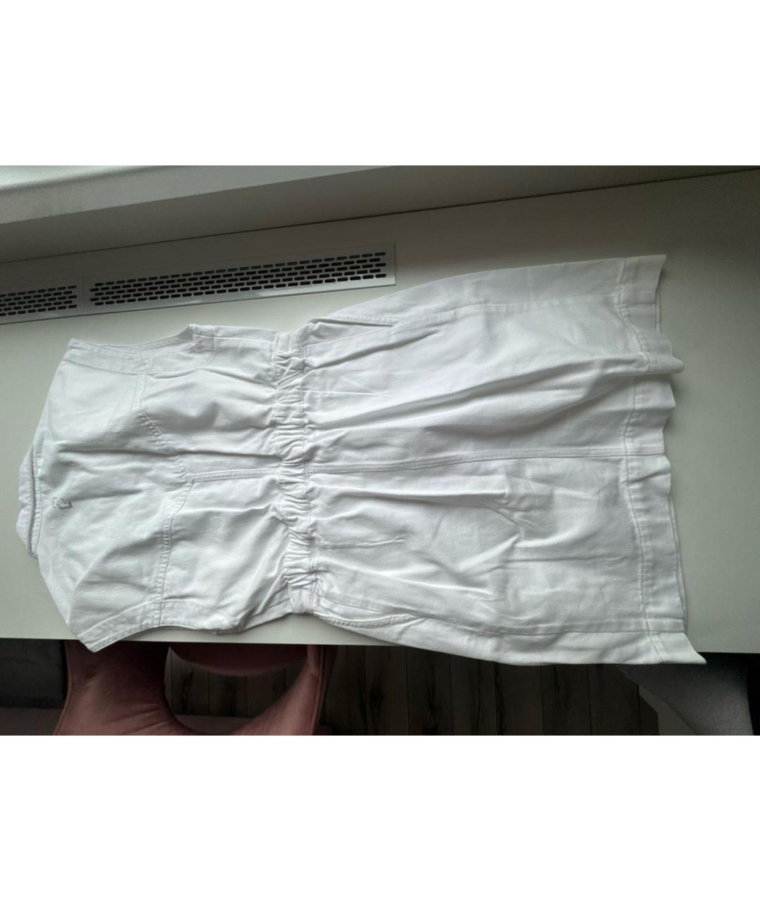 LIU JO Белое хлопковое платье, фото 2