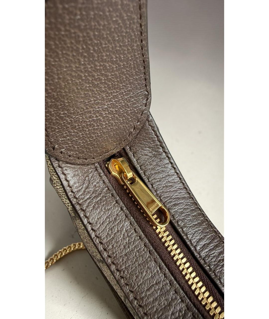 GUCCI Бежевая кожаная сумка с короткими ручками, фото 4